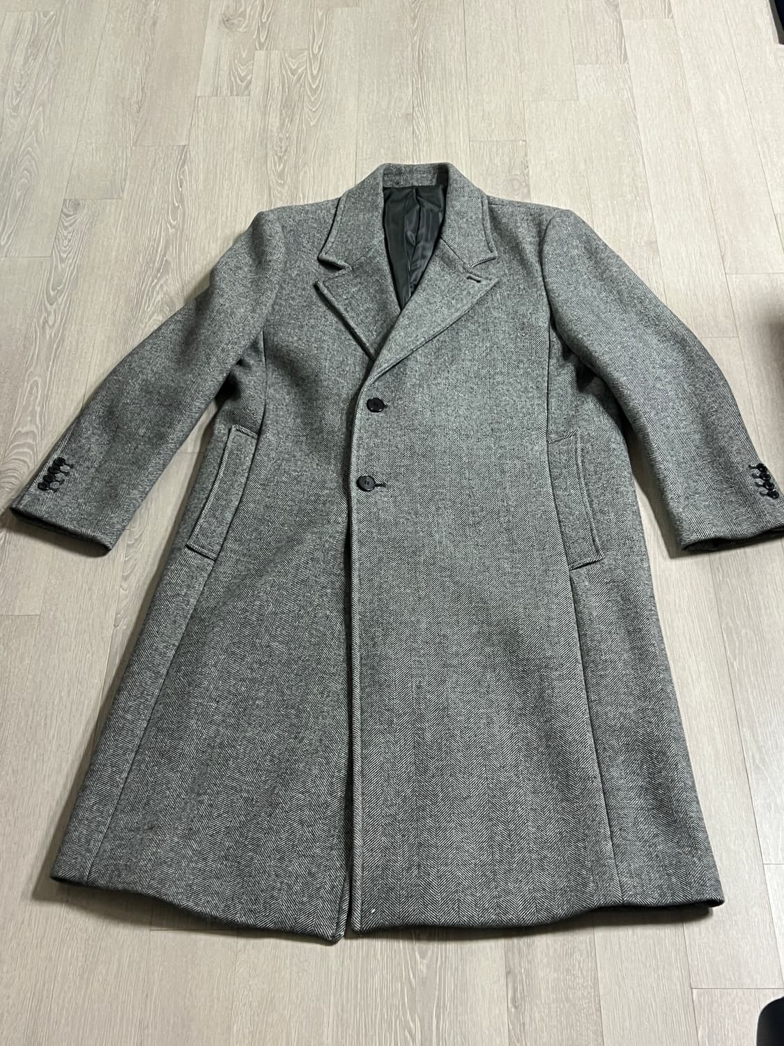 가먼트레이블 헤링본 코트 XL 상품이미지2