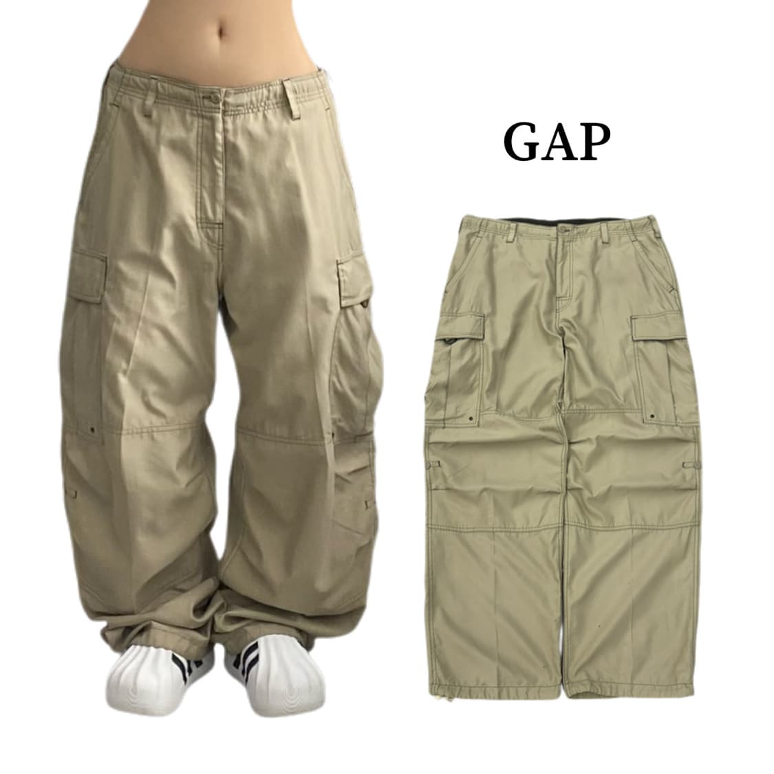 갭 올드갭 탄창 밀리터리 와이드 카고팬츠 상품이미지1