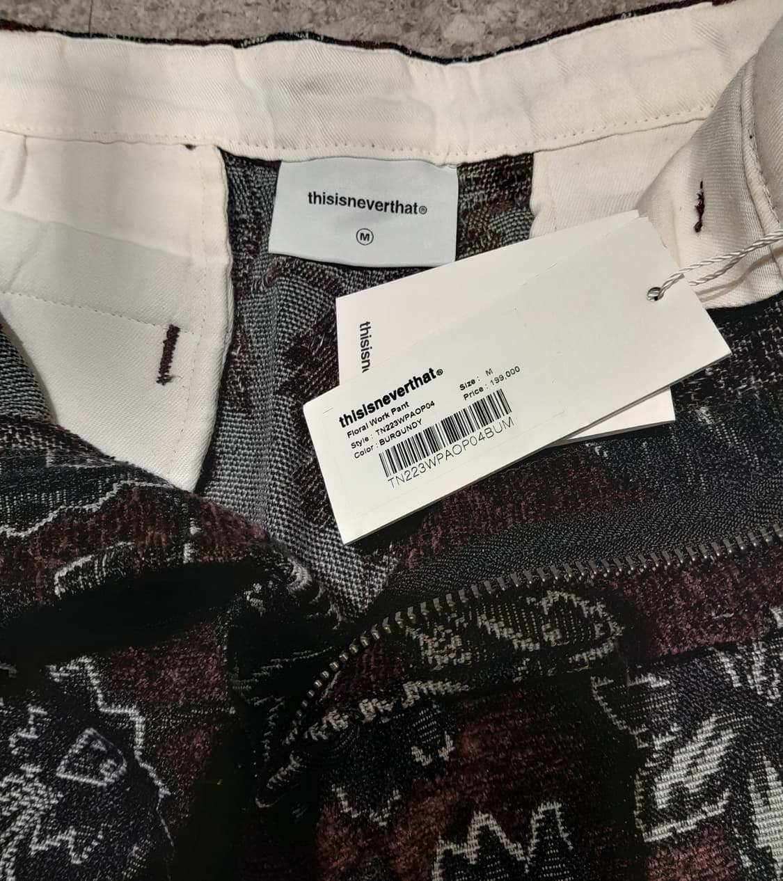 💥(새상품) 디스이즈네버댓 플라워 워크 팬츠 (M)    상품이미지6