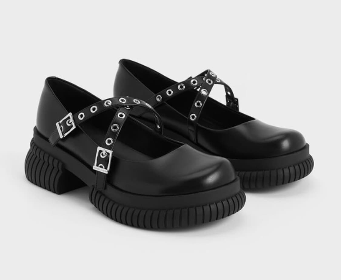 찰스앤키스 한소희 그로멧 스트랩 플랫폼 메리 제인  상품이미지3