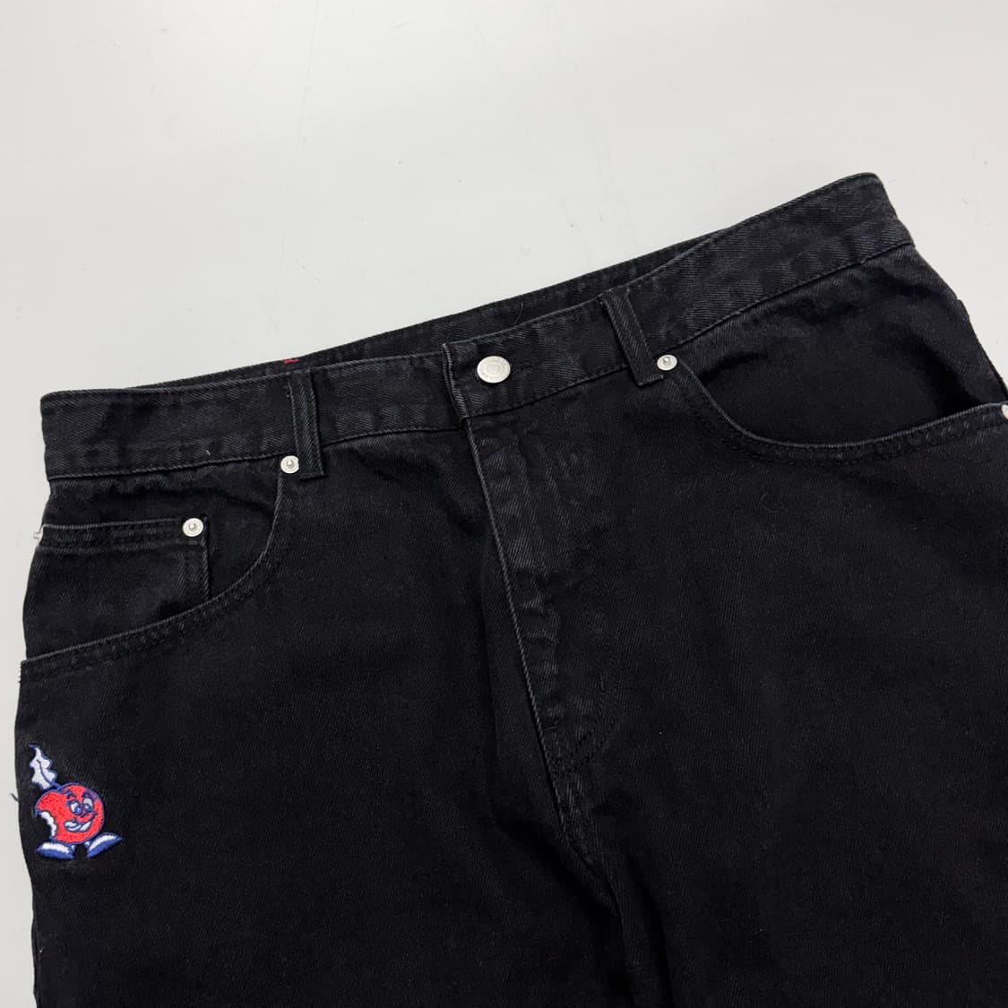 위캔더스 와이드 흑청 데님팬츠 상품이미지4