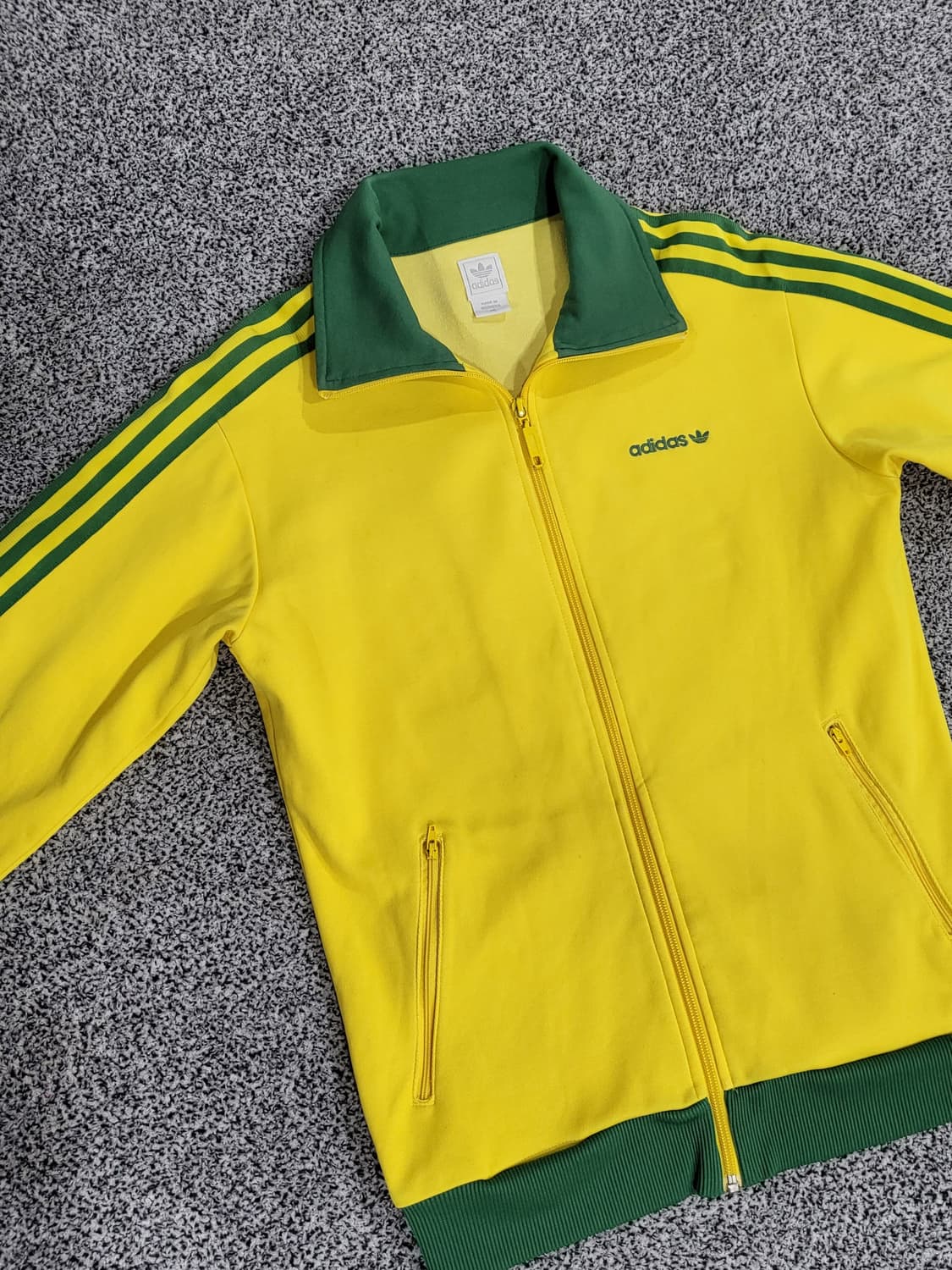 Adidas 트랙 자켓 (옐로우 & 그린 컬러) 상품이미지2