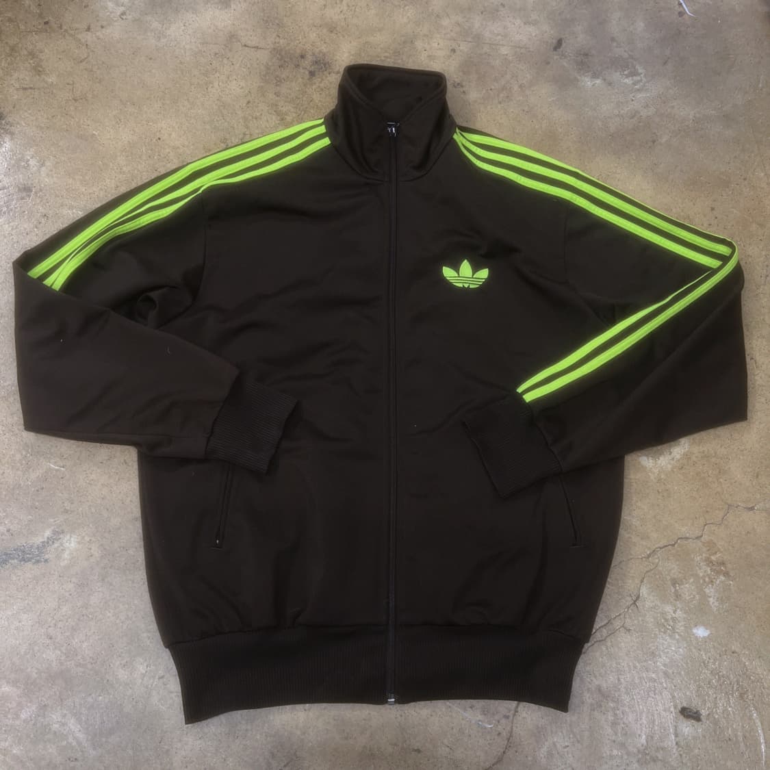 아디다스 초코나무숲 브라운 형광 구파 져지 트랙탑 100 상품이미지2