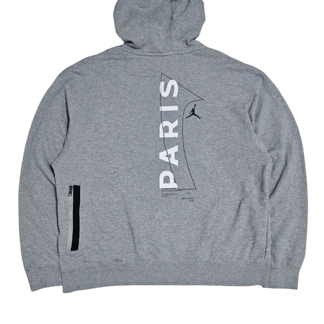 조던 X PSG 그레이 후드티 상품이미지2
