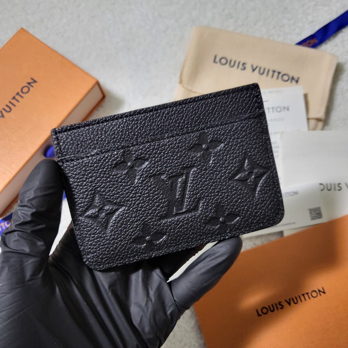 [1회착용/풀구성] 루이비통 앙프렝뜨 카드홀더 카드지갑  상품이미지3