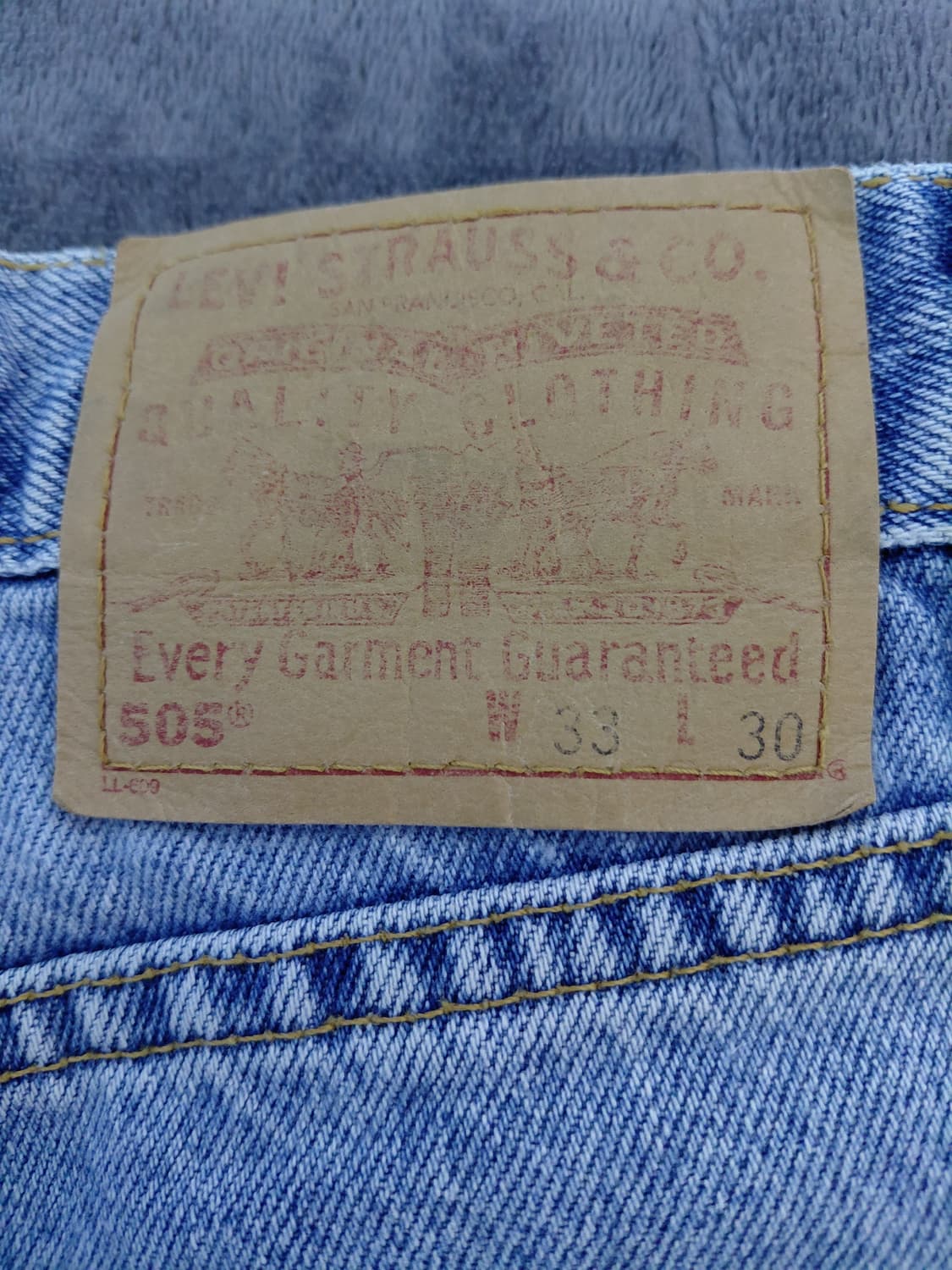 505 빈티지 리바이스 R탭 33x30 상품이미지9