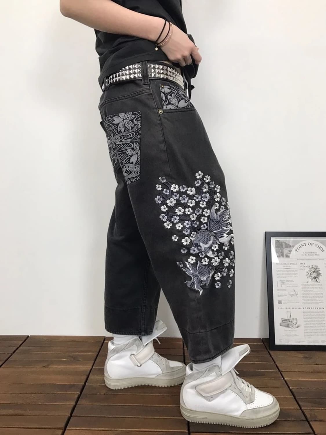 Miyabi Musubi Wagara Cropped Pants 상품이미지2