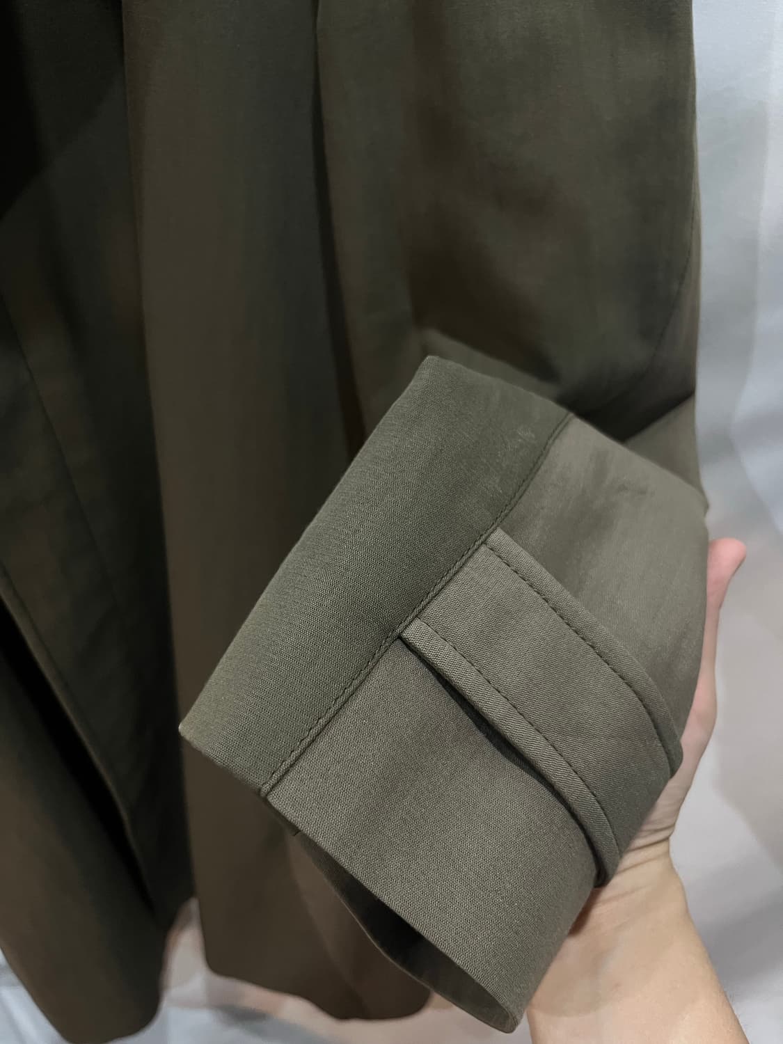 마르지엘라 13AW 10번 라인 카키 투톤 트렌치 50 상품이미지3