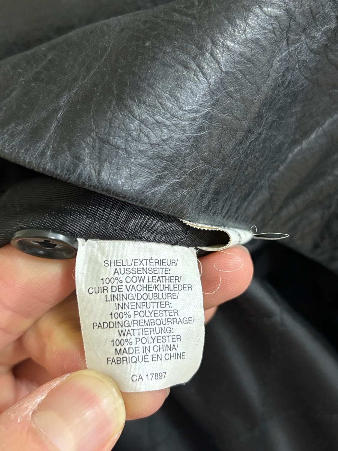 올드갭 풀집 리얼 레더 자켓 블랙 상품이미지8