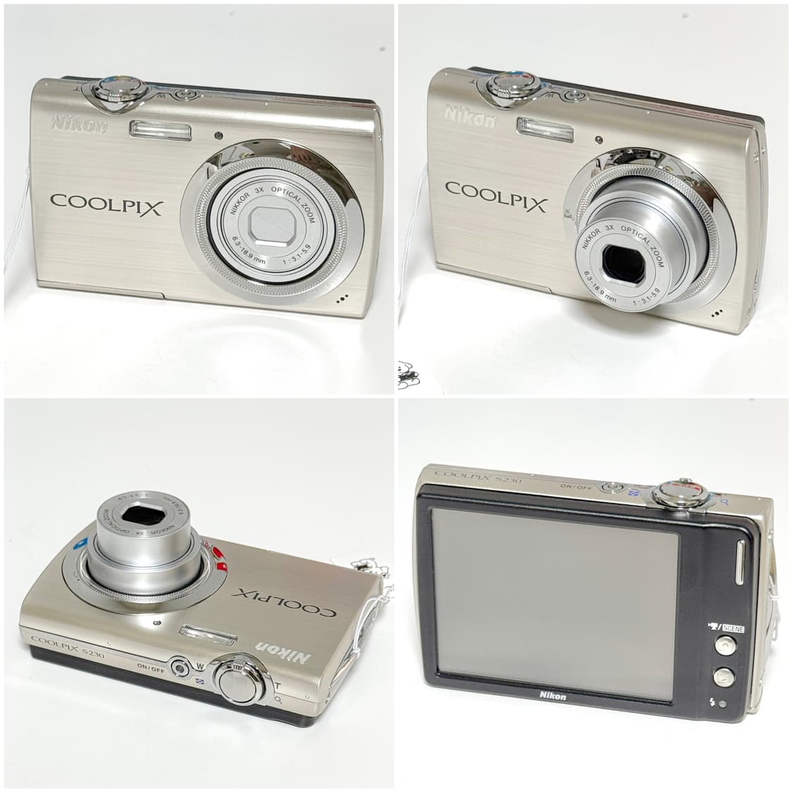 니콘 쿨픽스 S230 실버 빈티지디카 상품이미지2