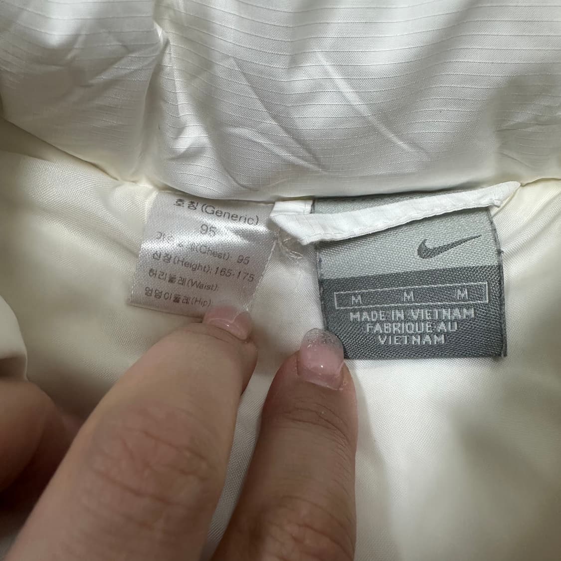 ✨ (바배) 나이키 화이트 덕다운 조끼 패딩  상품이미지3