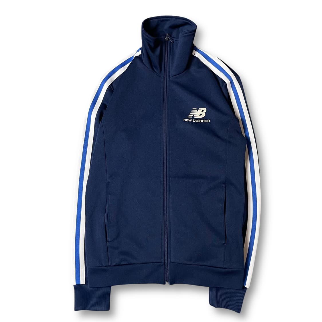 뉴발란스 로고프린팅 블루 트랙탑 져지 100 상품이미지1