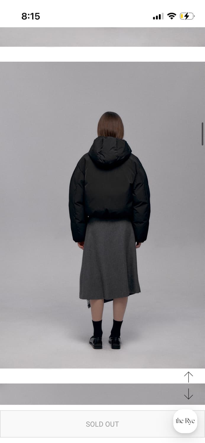 *해외출국으로 판매중단예정* TheRye 더라이 구스다운 패딩 블랙 상품이미지3