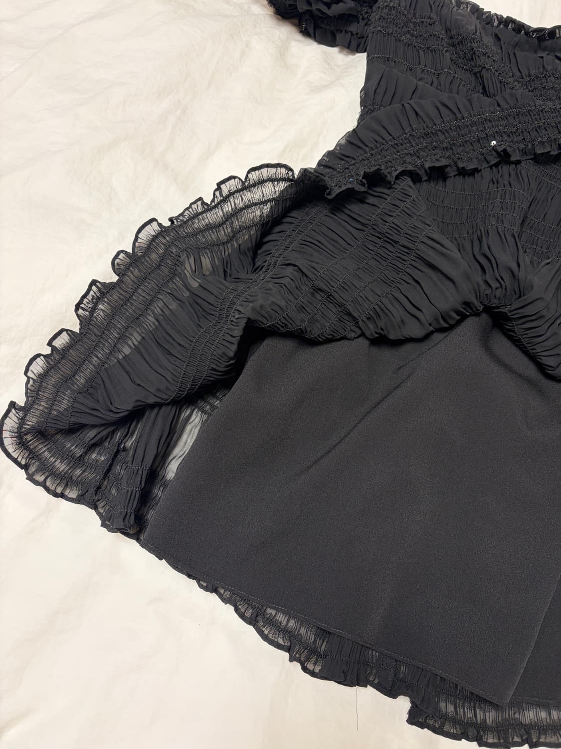 셀프포트레이트 쉬폰 미니 원피스 상품이미지8