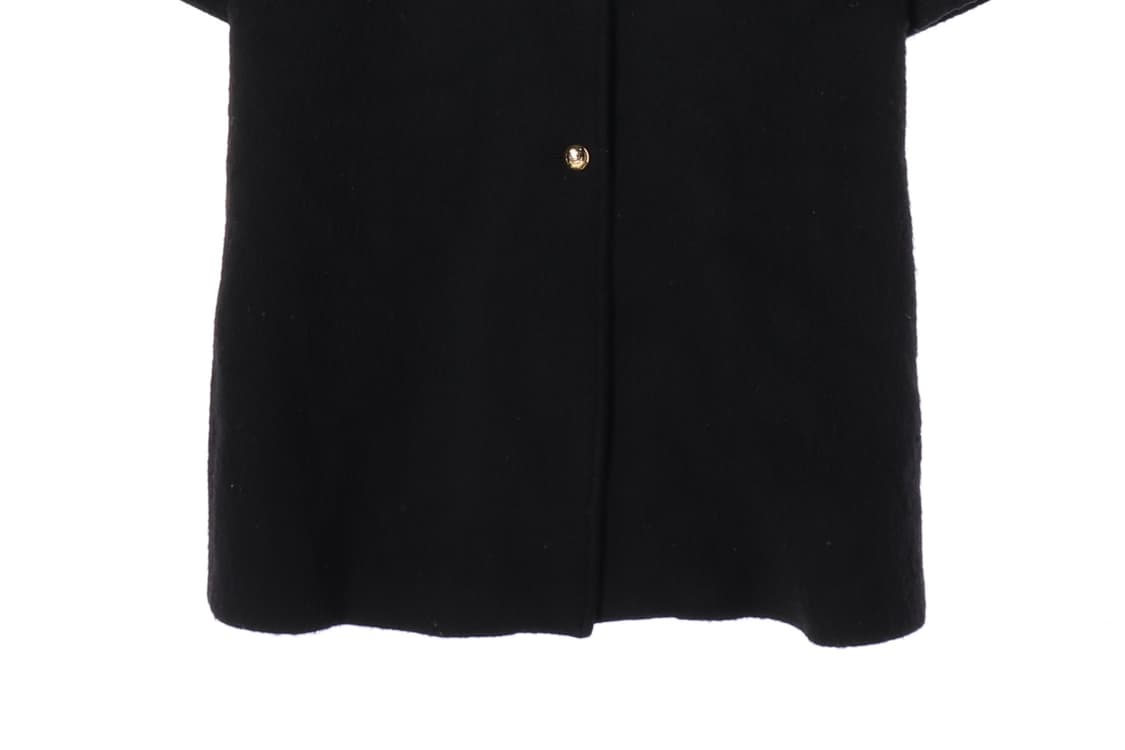 얼바닉 울100% 블랙 골드버튼 싱글 롱 코트
 상품이미지6