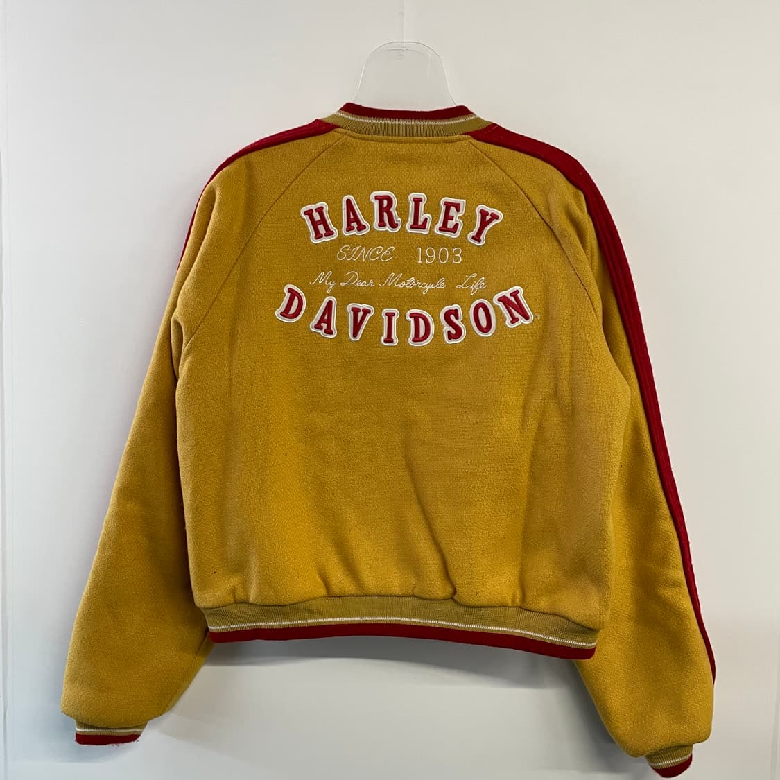 90s 할리 데이비슨 울 블루종 자켓 상품이미지9