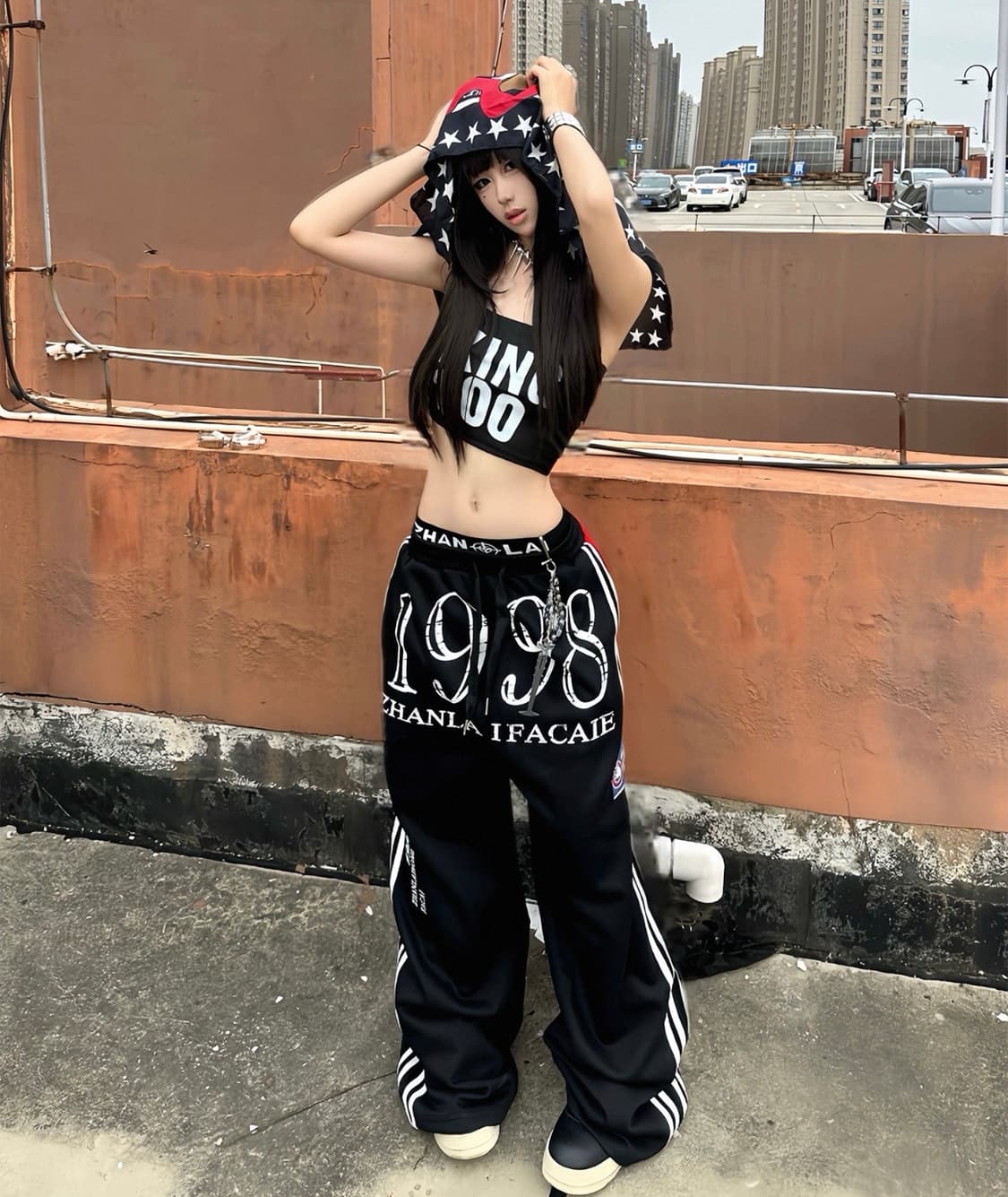 Layered Waist Street Sweatpants  상품이미지1