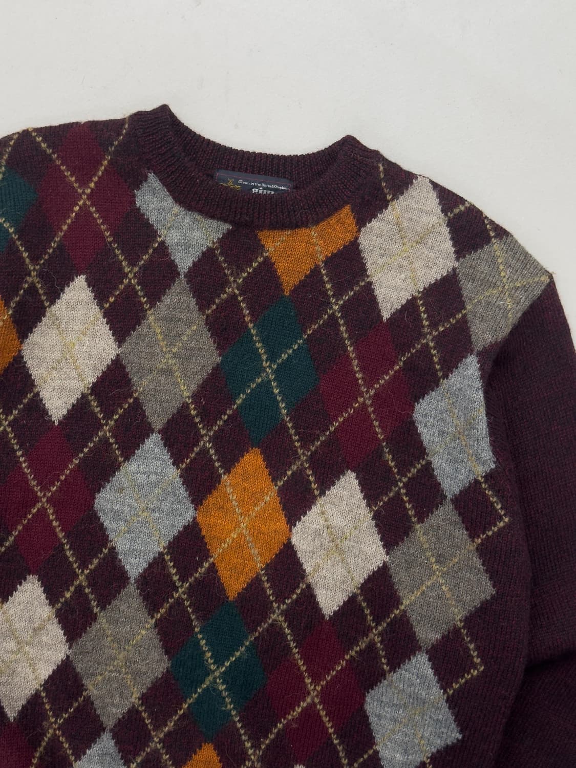 gim 아가일 니트 상품이미지2