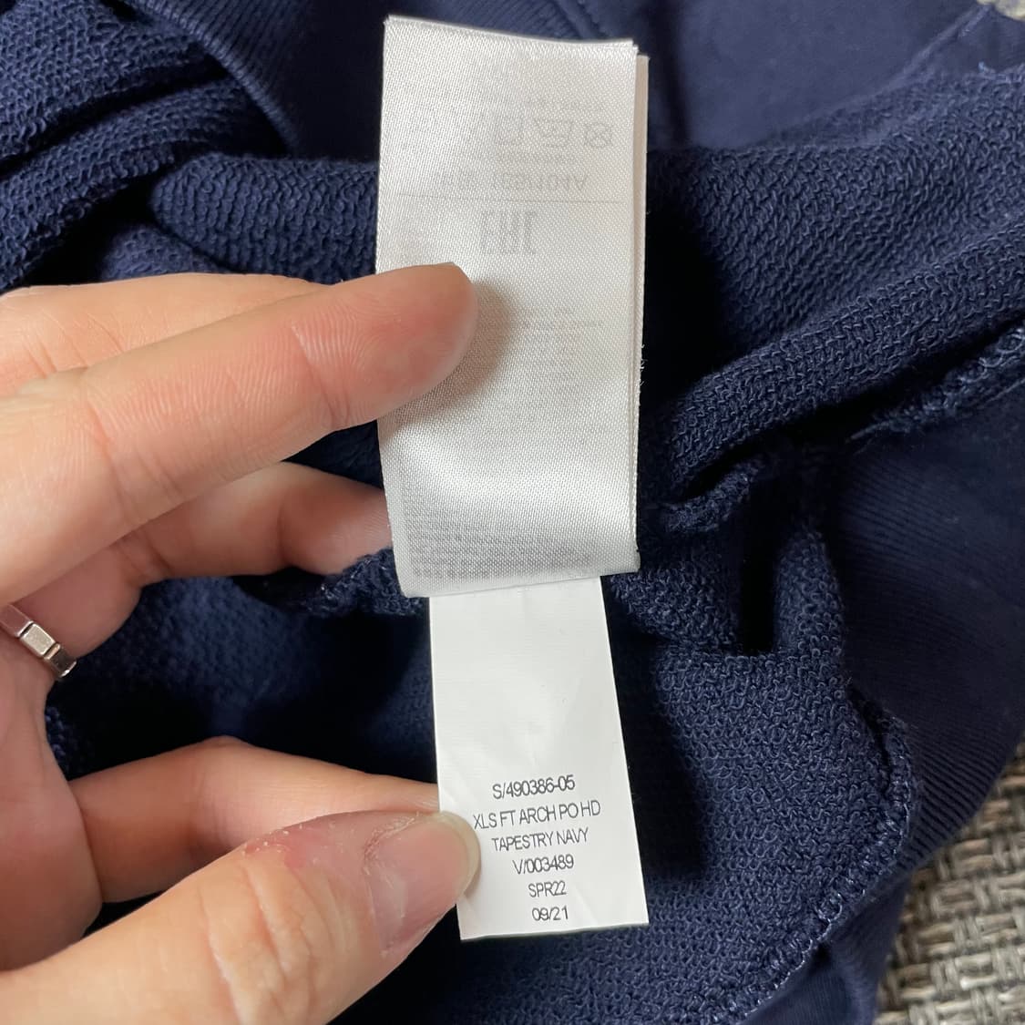 GAP 갭 빅로고 네이비 오버핏 후드티 L 상품이미지7