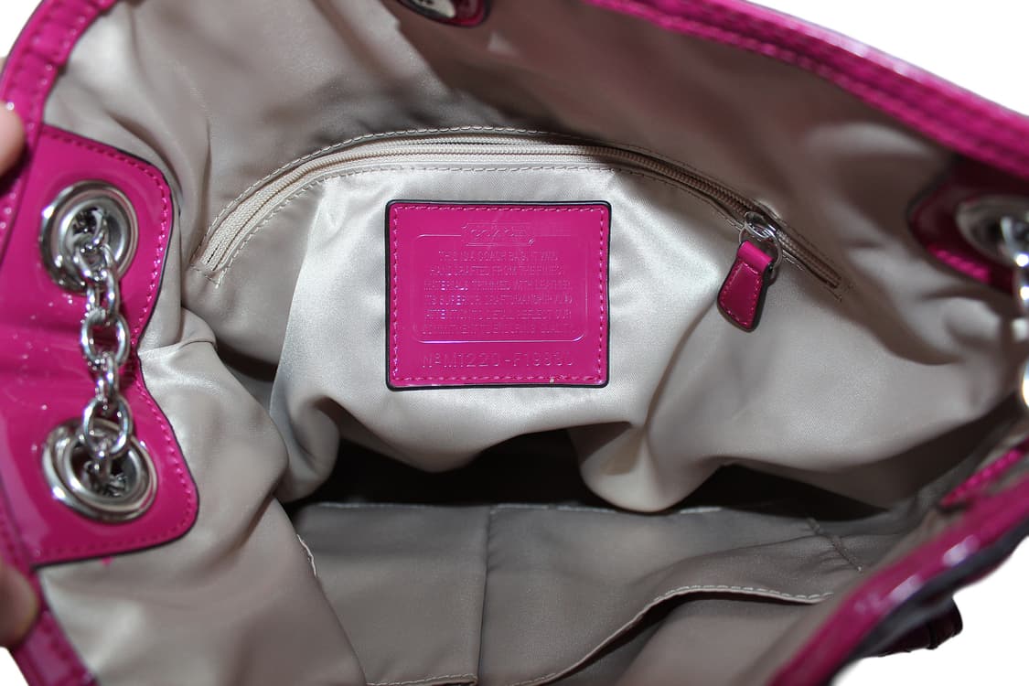 2000s COACH Y2K 코치 페이던트 레더 숄더백 상품이미지7