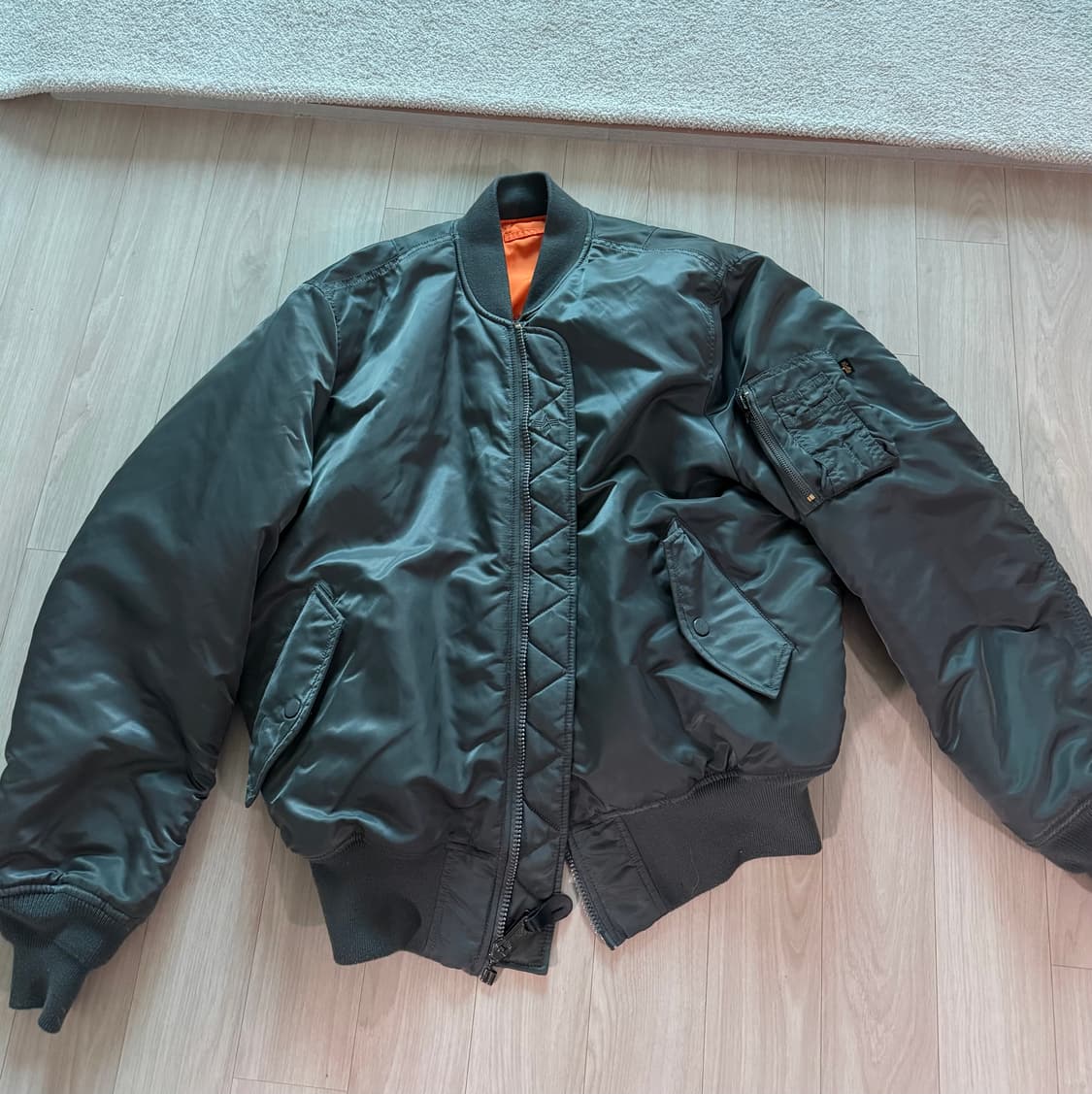 알파인더스트리 ma-1 건메탈 L 상품이미지1