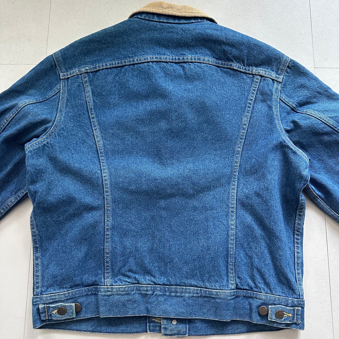 70s 리 체크안감 트러커 데님자켓 MADE IN USA 상품이미지7