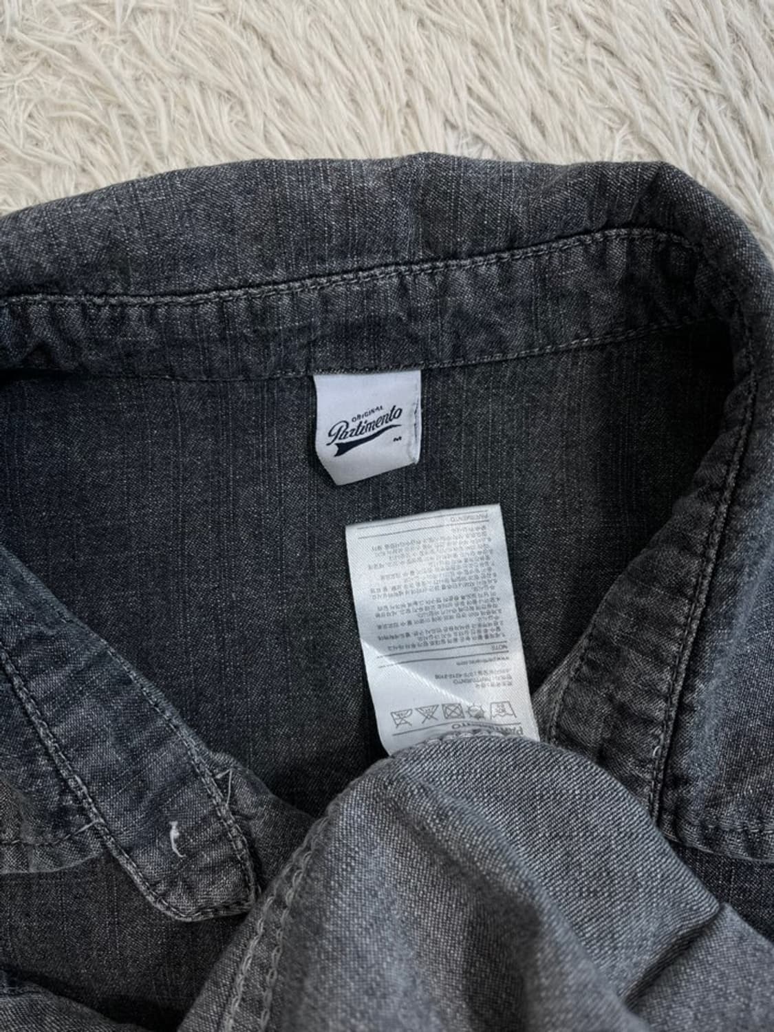 파르티멘토 흑청 데님 셔츠/#2725 상품이미지4