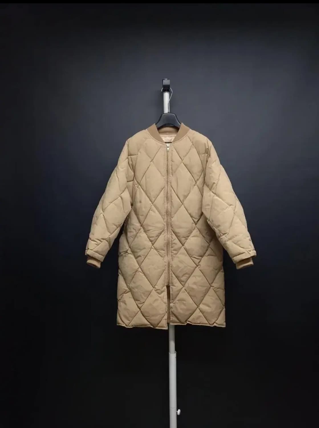 커밍스텝 박시루즈핏 롱 누빔 패딩 F 상품이미지1