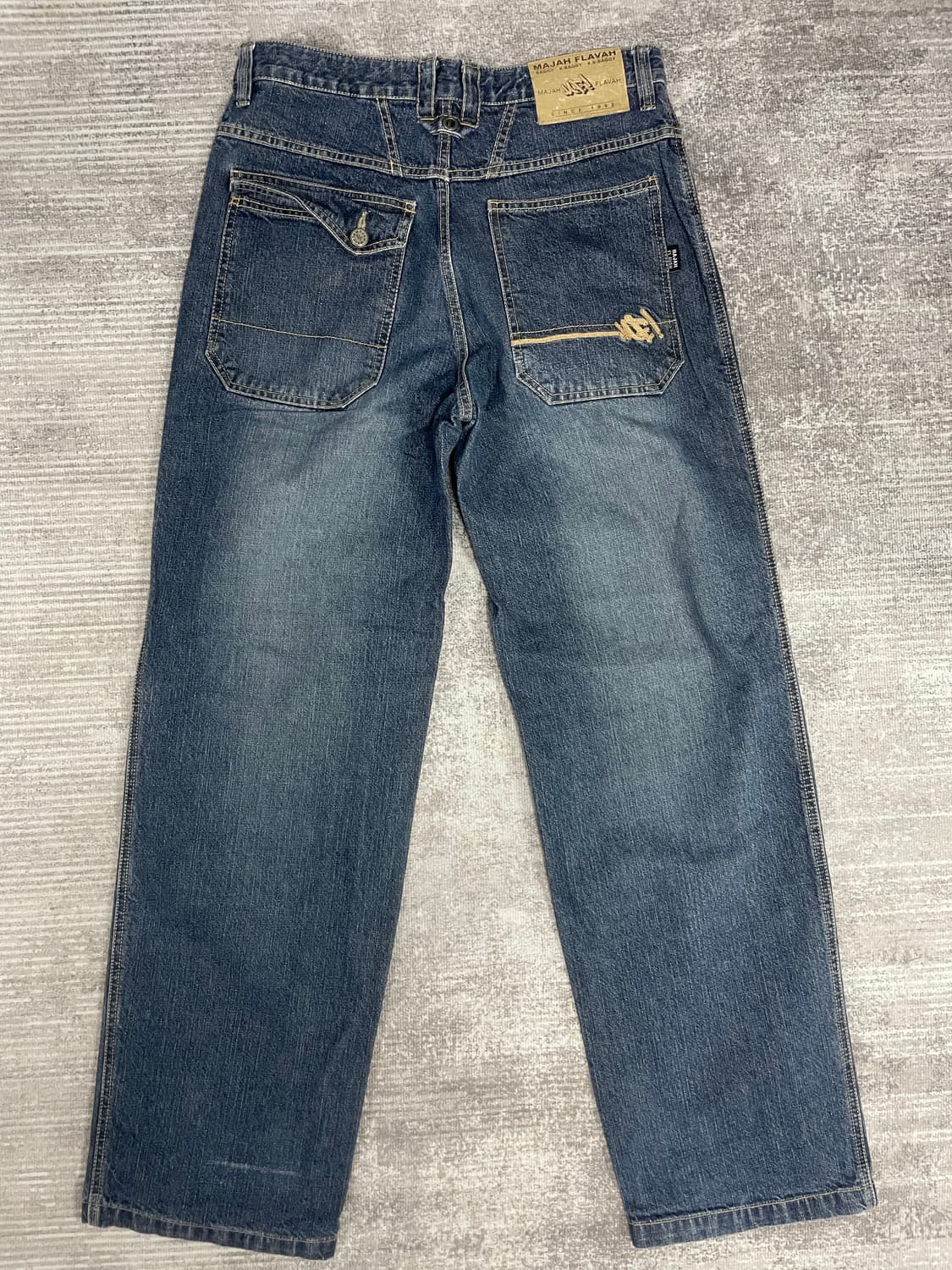 90s mf 마쟈플라바 데님 와이드핏 상품이미지6