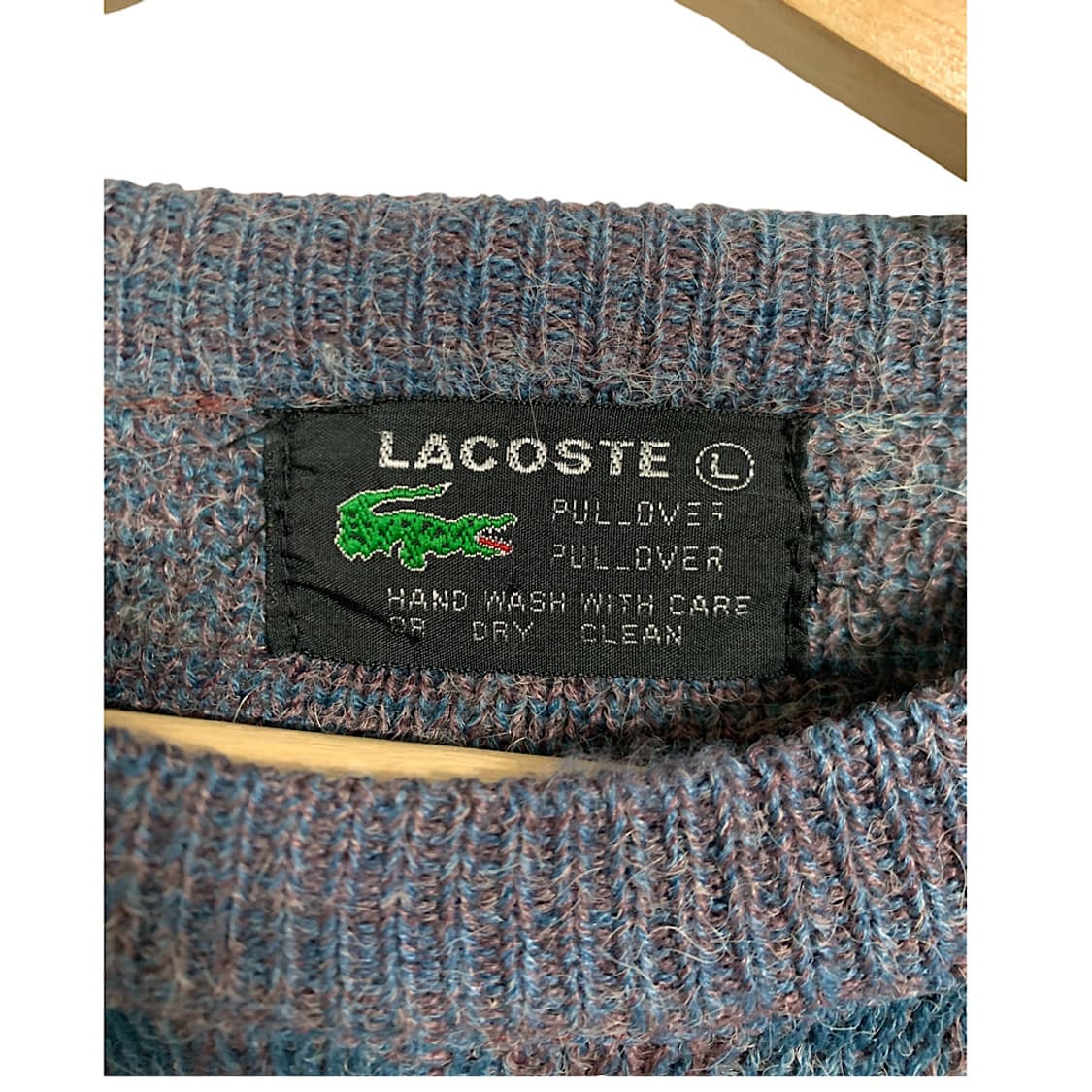 라코스테 여성 빈티지 패턴 니트 L 상품이미지2
