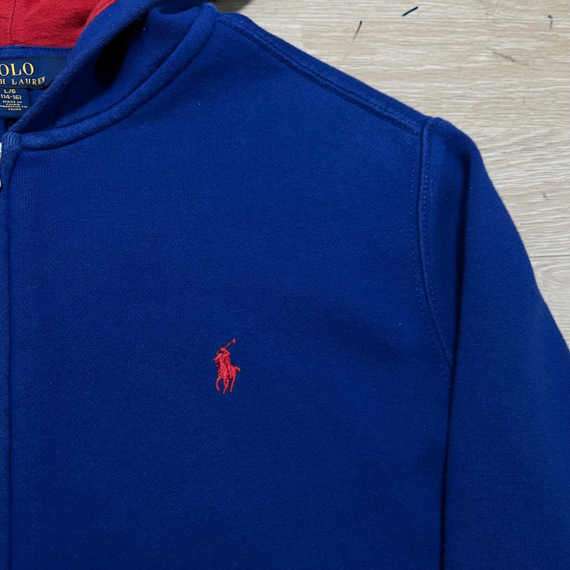 폴로 랄프로렌 키즈 후드집업 [블루] L(14-16)/100 상품이미지4