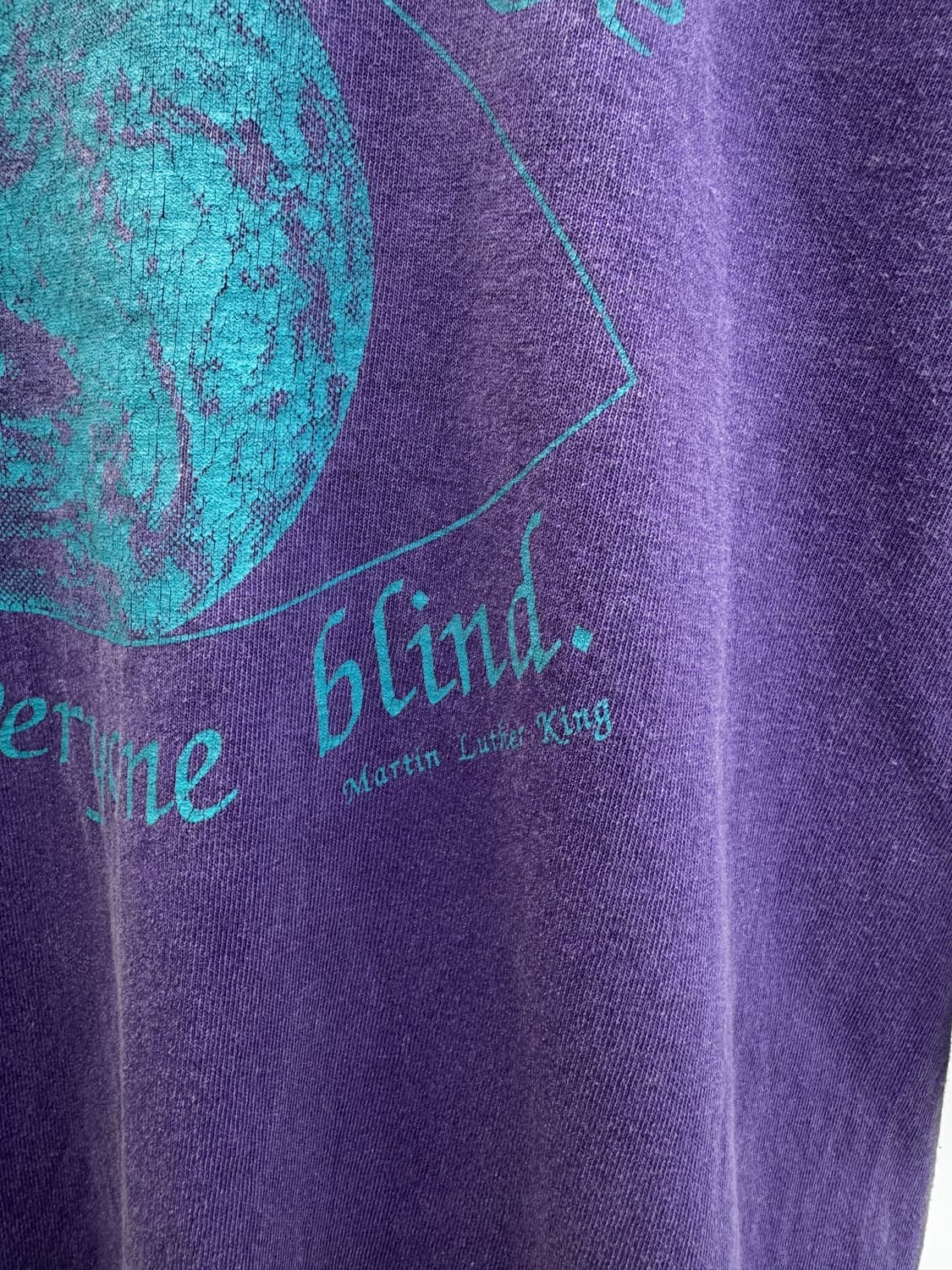 90s USA 마틴루터킹 Fruit of The Loom 빈티지 티 XL 상품이미지4