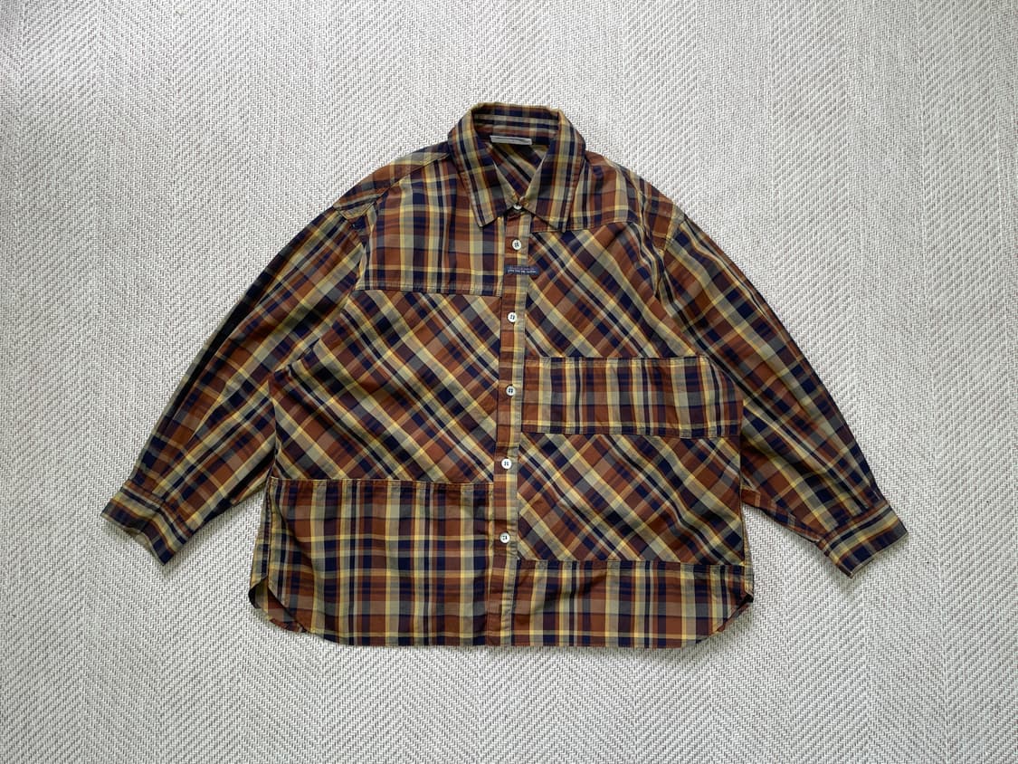 이세이미야케 하이스포팅기어 체크 블라우스  상품이미지1