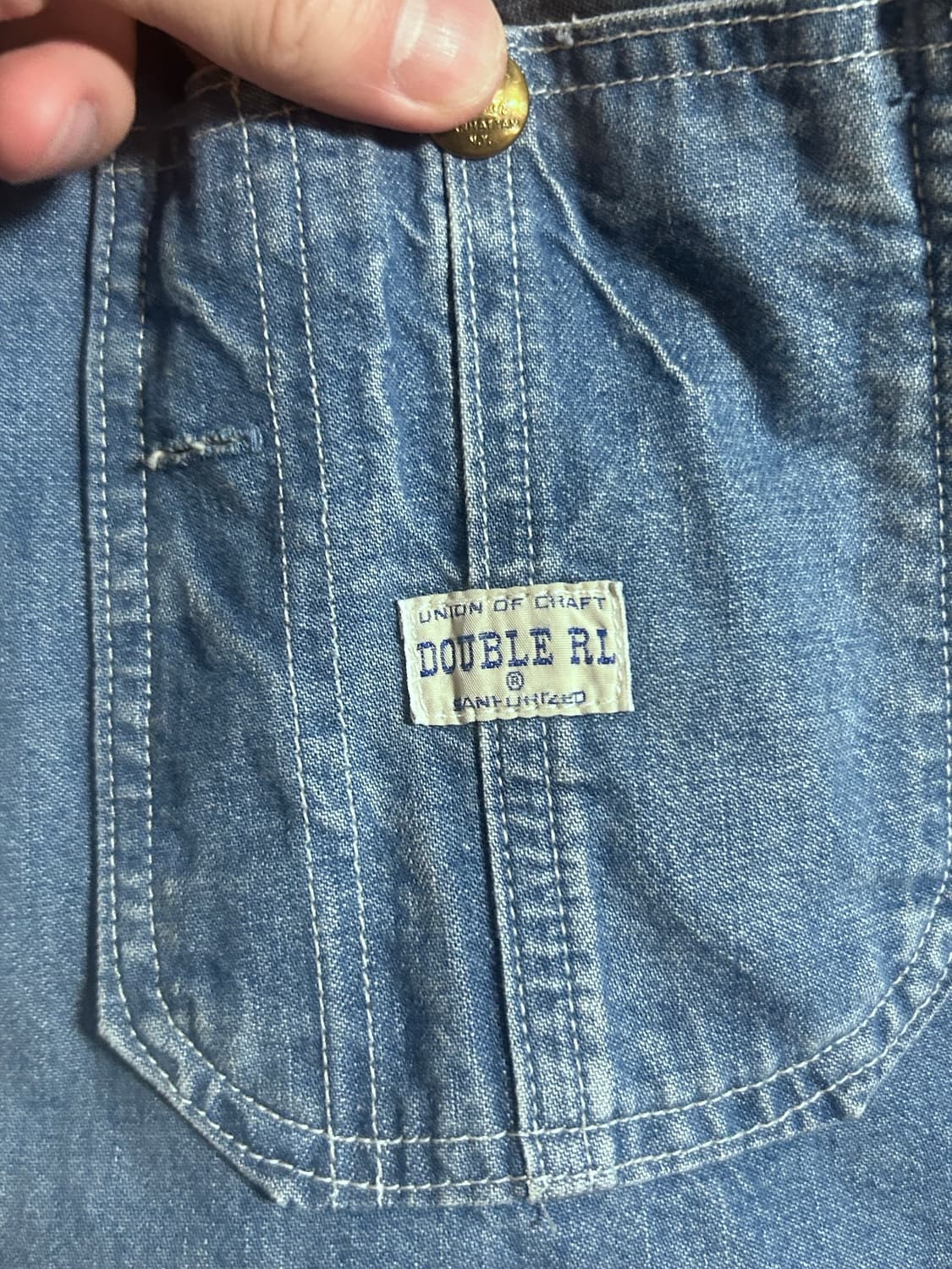 RRL 24SS 엔지니어 데님 워크 자켓 L 상품이미지4