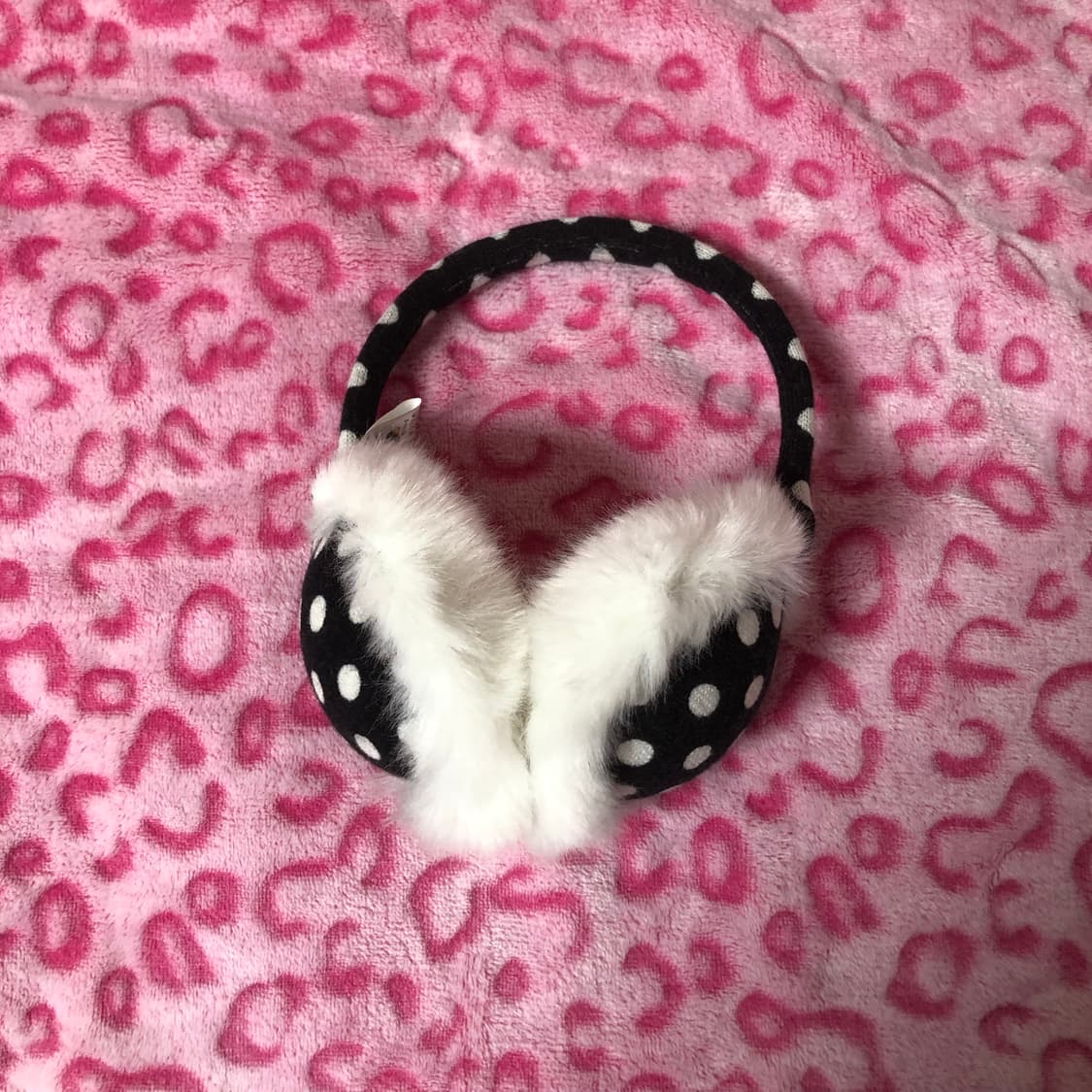 갸루 도트 빈티지 귀마개 상품이미지1