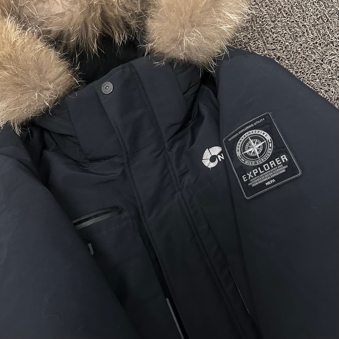 NEPA 네파 구스다운 사파리 패딩 블랙 115(3XL) 상품이미지3