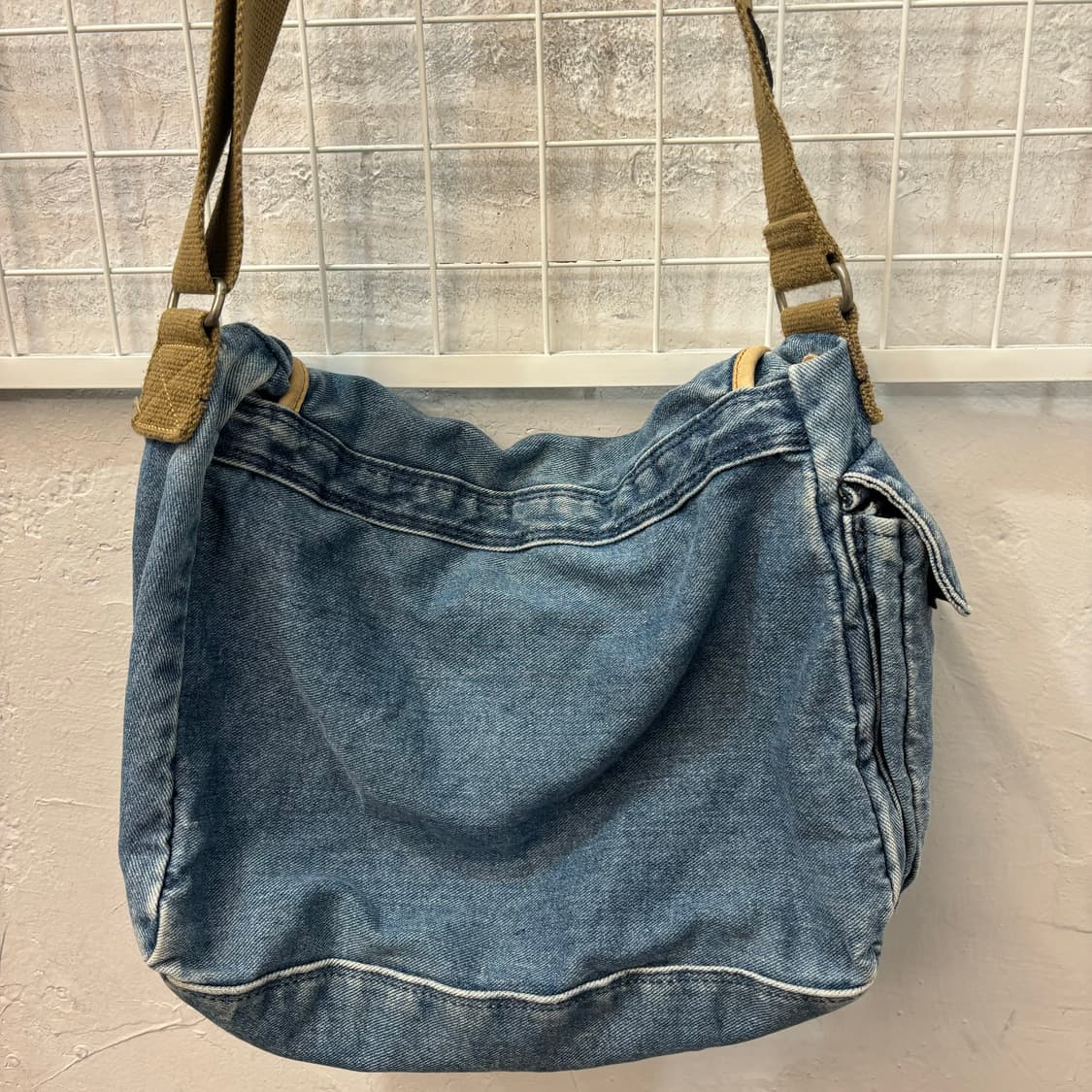 1492MILES 빈티지 데님 크로스백 OS 상품이미지3