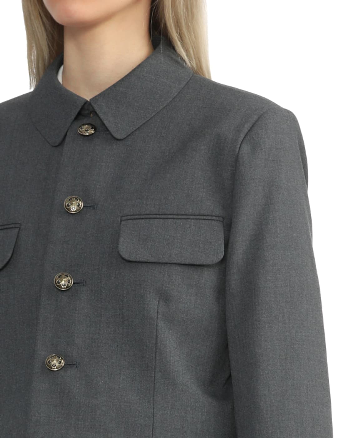 새상품 꼼데가르송 걸 크롭 셔츠블레이져 XS 상품이미지5