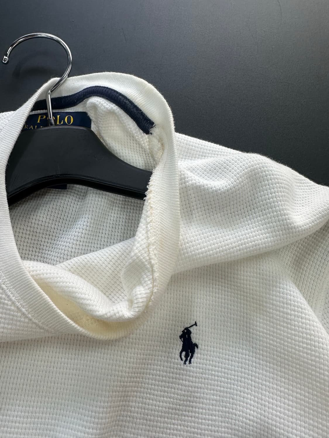 폴로랄프로렌 와플 롱슬리브 화이트 상품이미지5