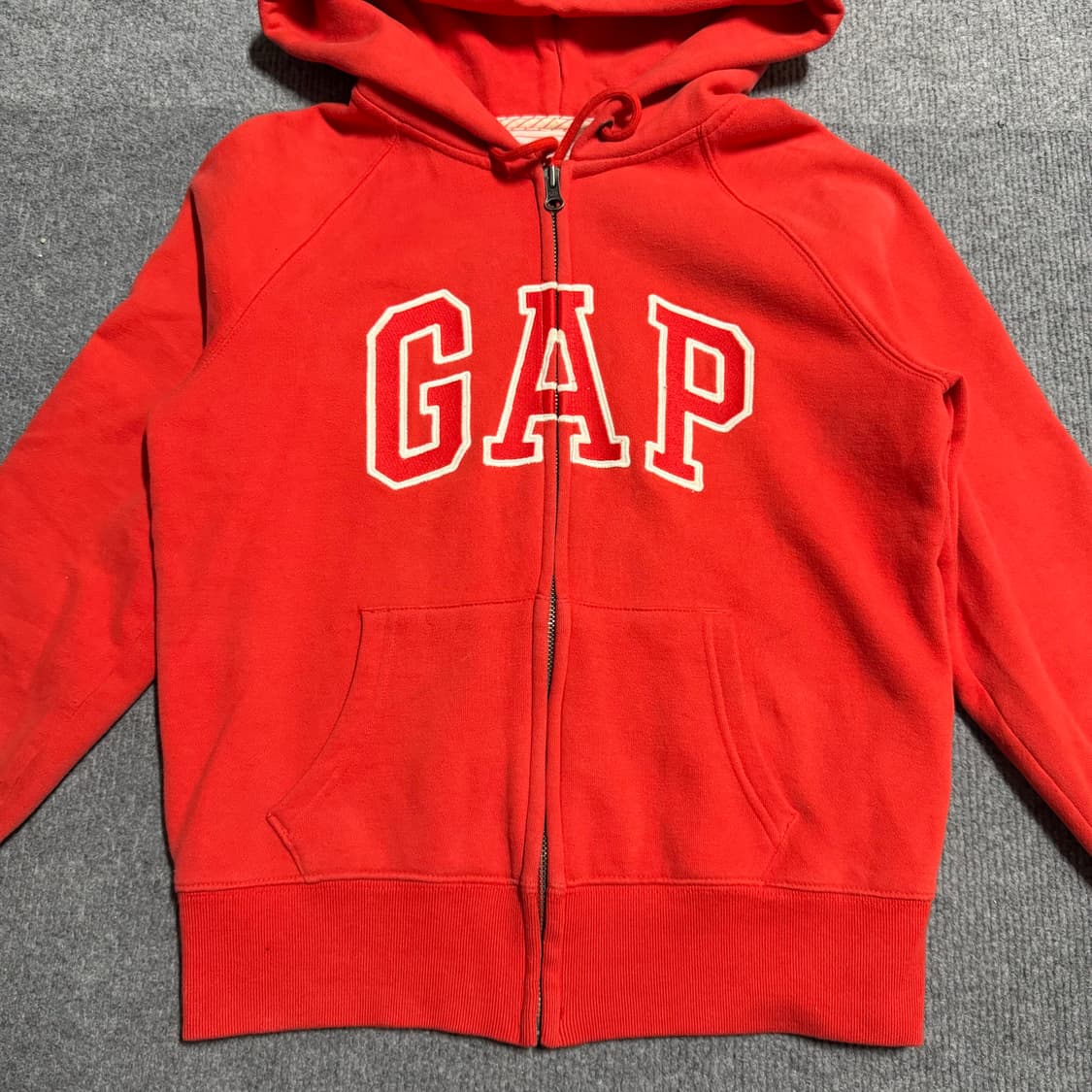 갭 다홍 후드집업 xs 상품이미지2