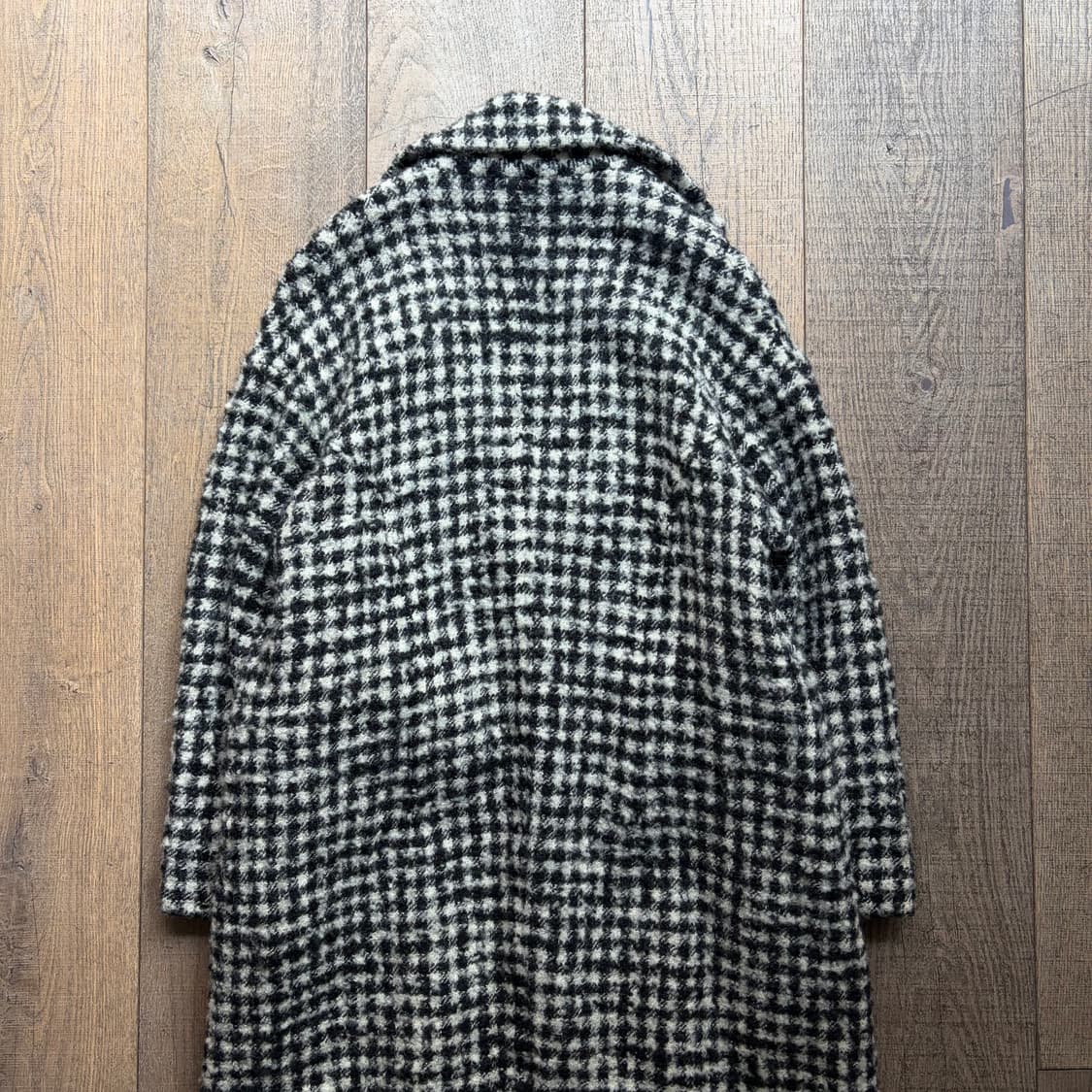 Check Boucle Fulling Wool Coat 상품이미지8