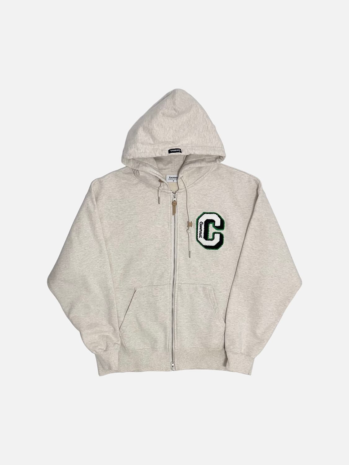 커버낫 부클 C로고 헤비 후드집업 상품이미지1