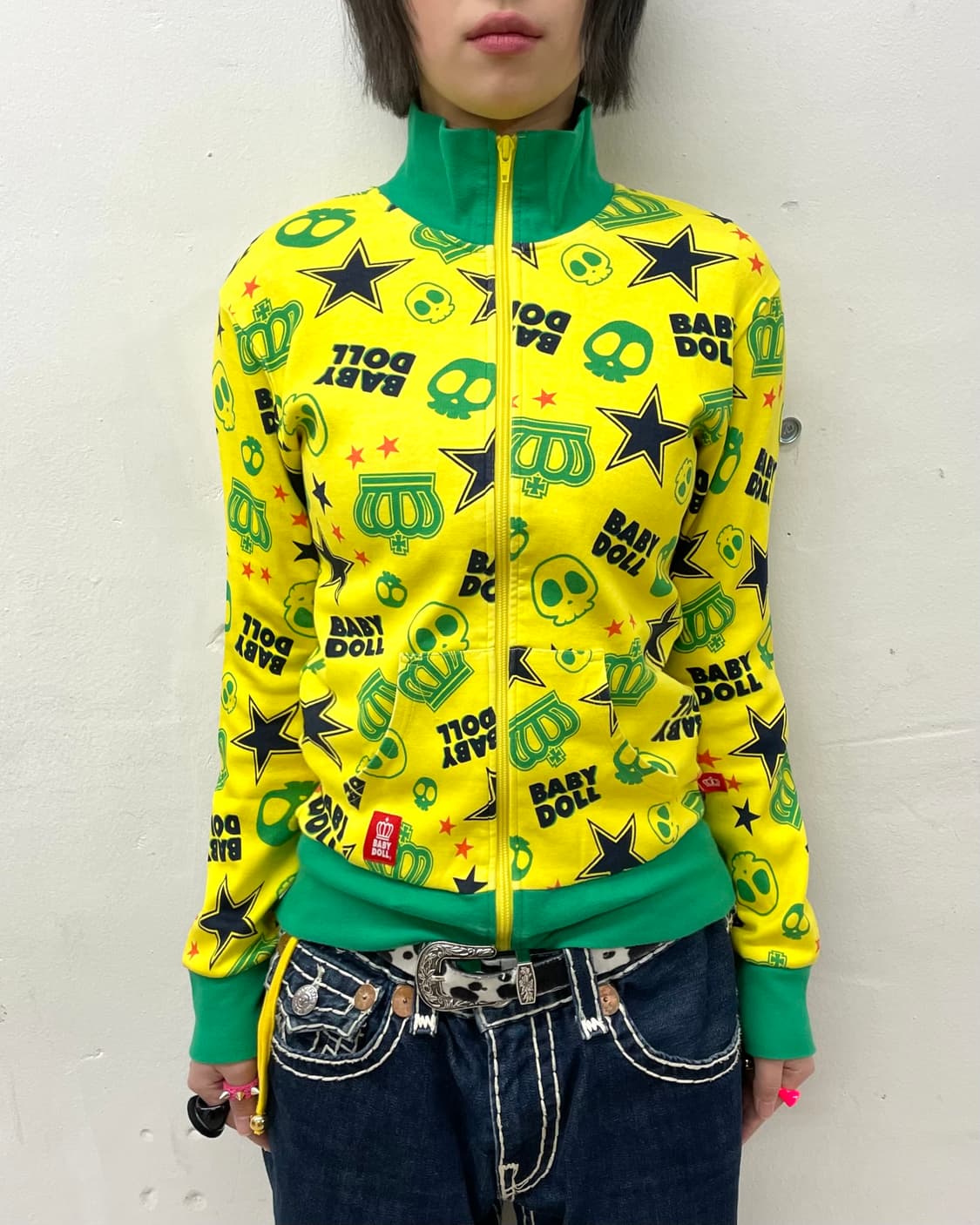 Baby Doll Retro Skeleton Star Track Top  상품이미지2