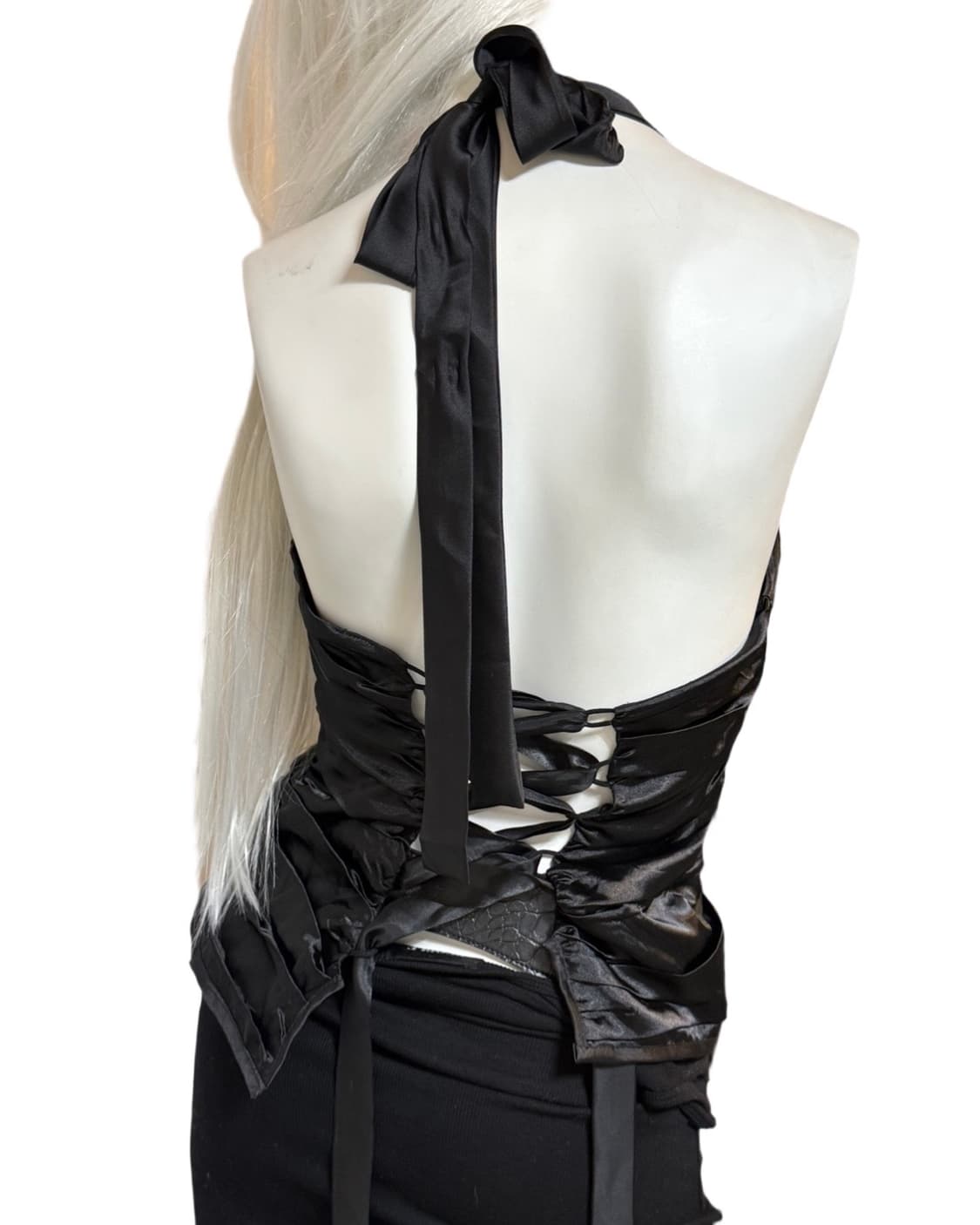 갸루 y2k 홀터넥 탑 상품이미지4