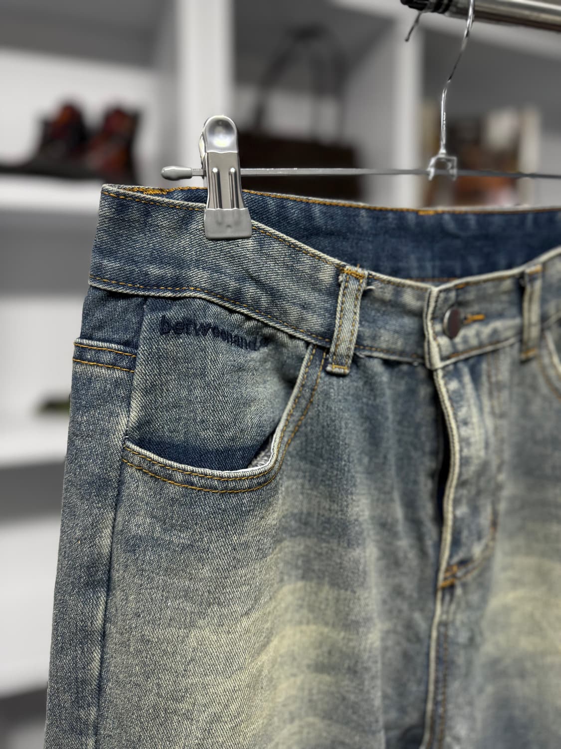 리본 플레어 데님 상품이미지2