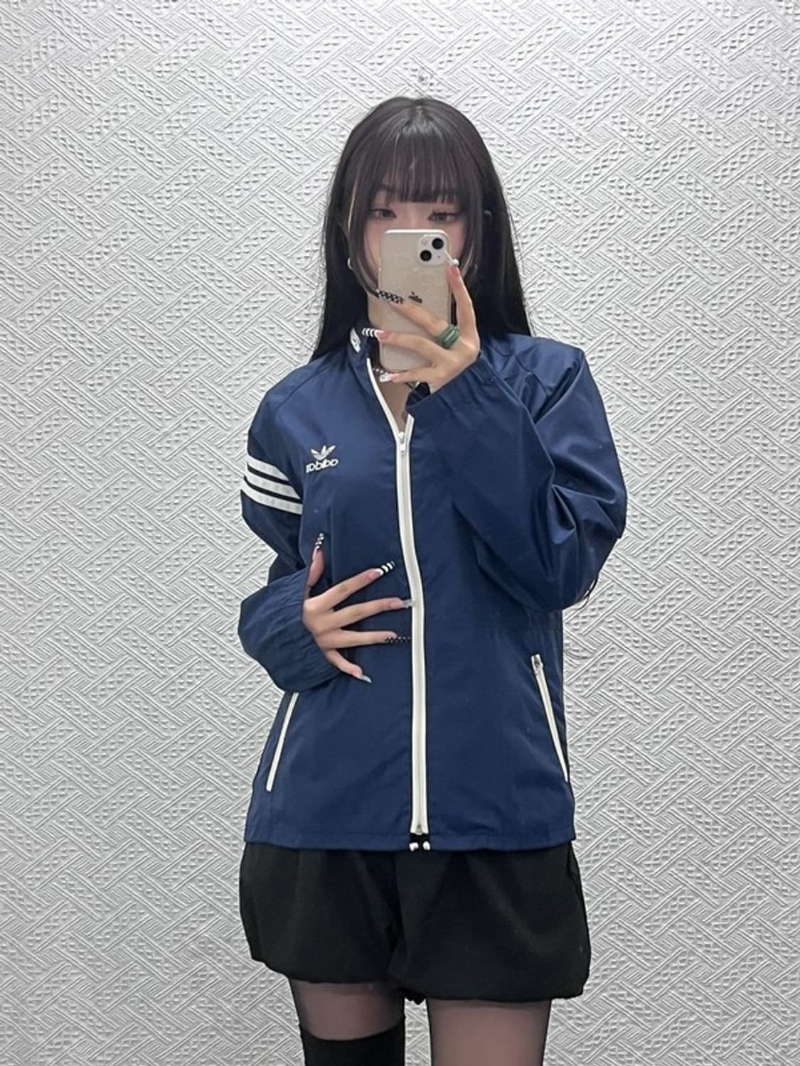 아디다스 재팬 90's 레트로 빈티지 바람막이 자켓 M C10597 상품이미지2