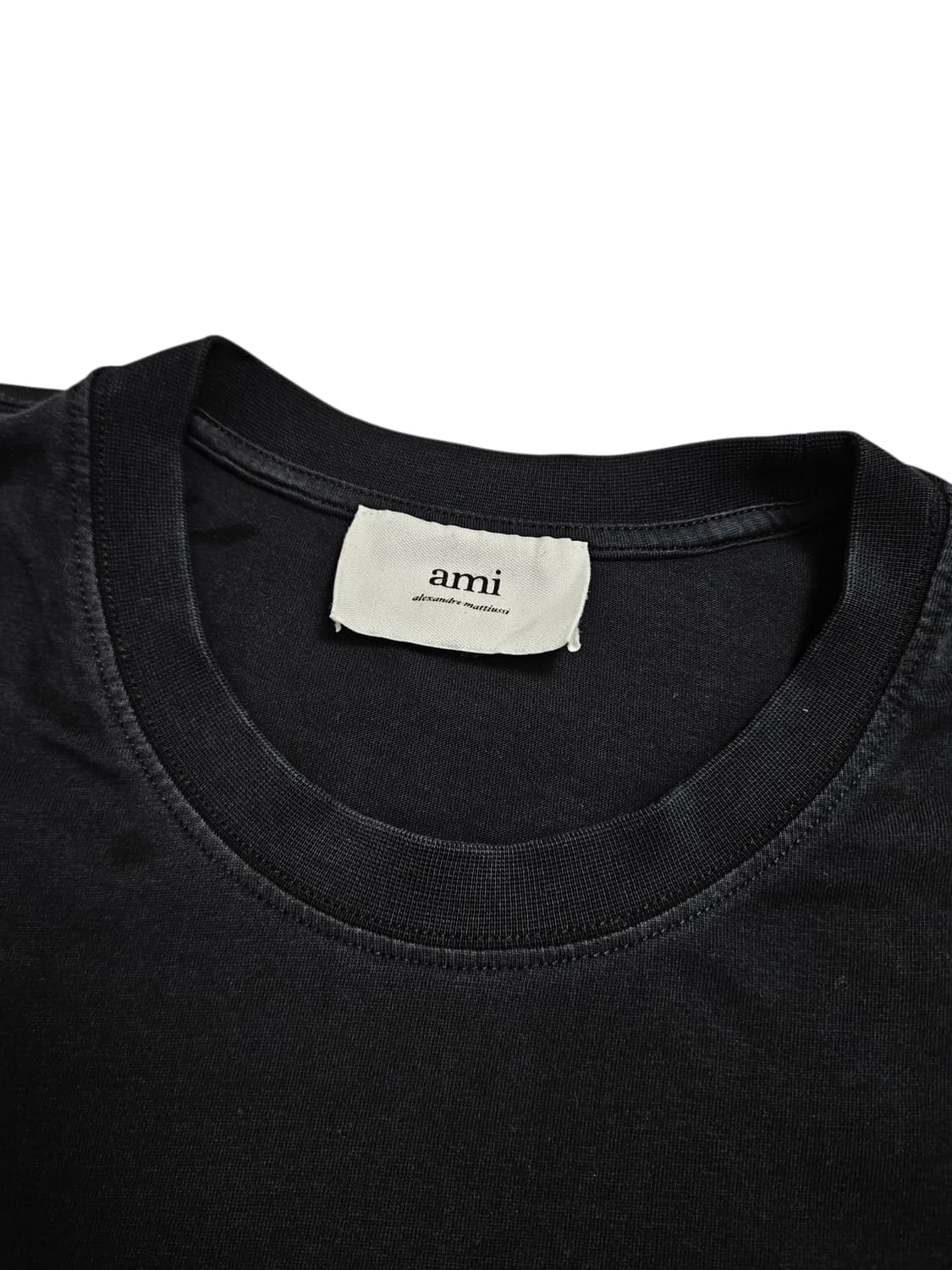 아미 스몰 로고 반팔 블랙 상품이미지7