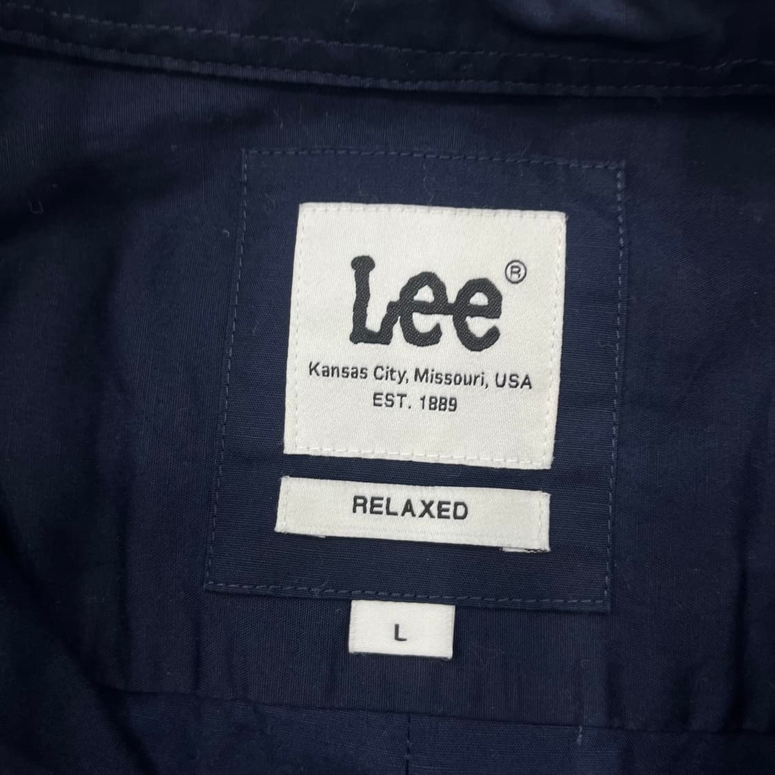 L lee 리 네이비 긴팔 셔츠 상품이미지4