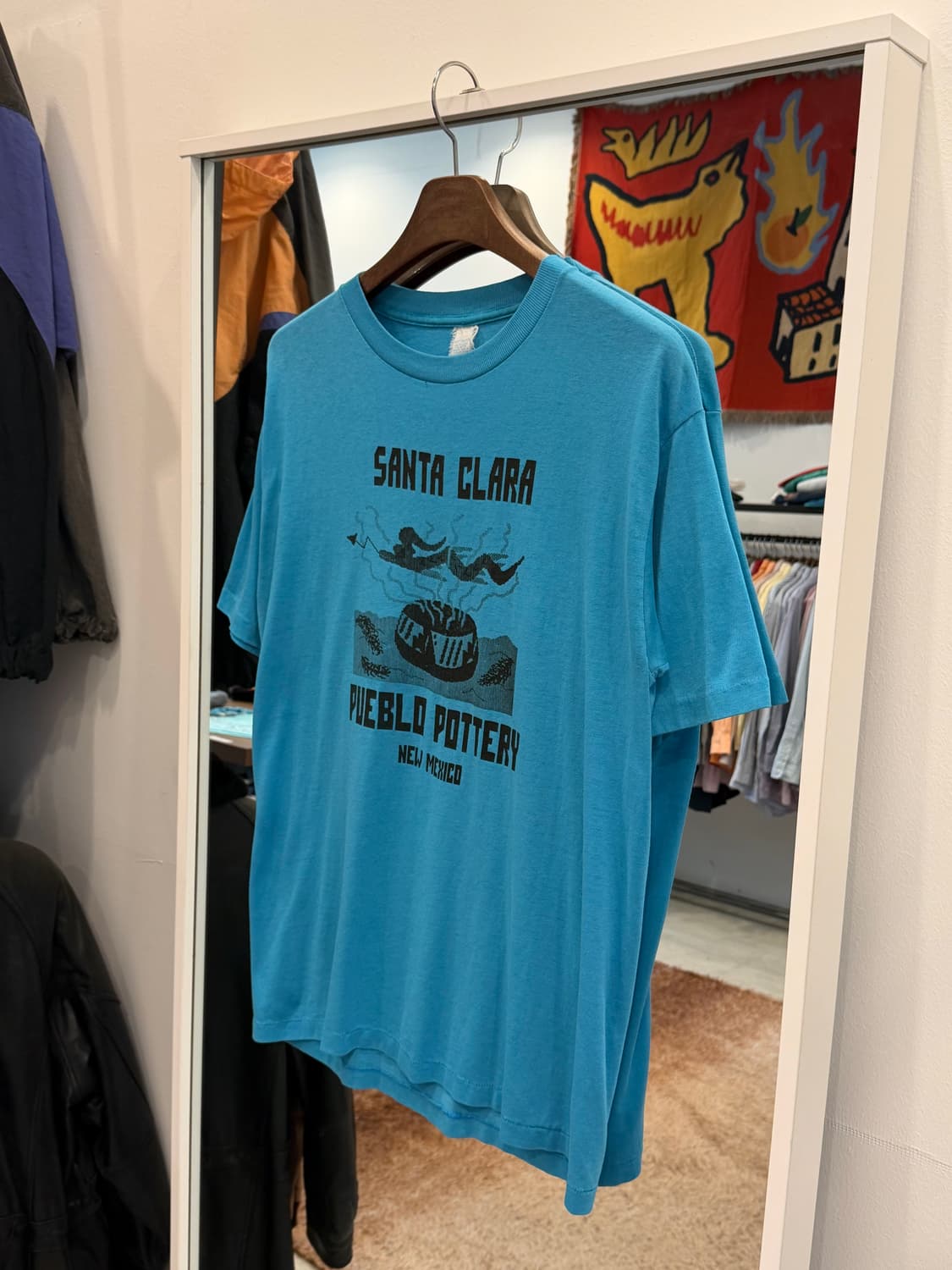 80-90s Vtg 빈티지 SANTA CLARA 반팔 티셔츠 (USA) 상품이미지1