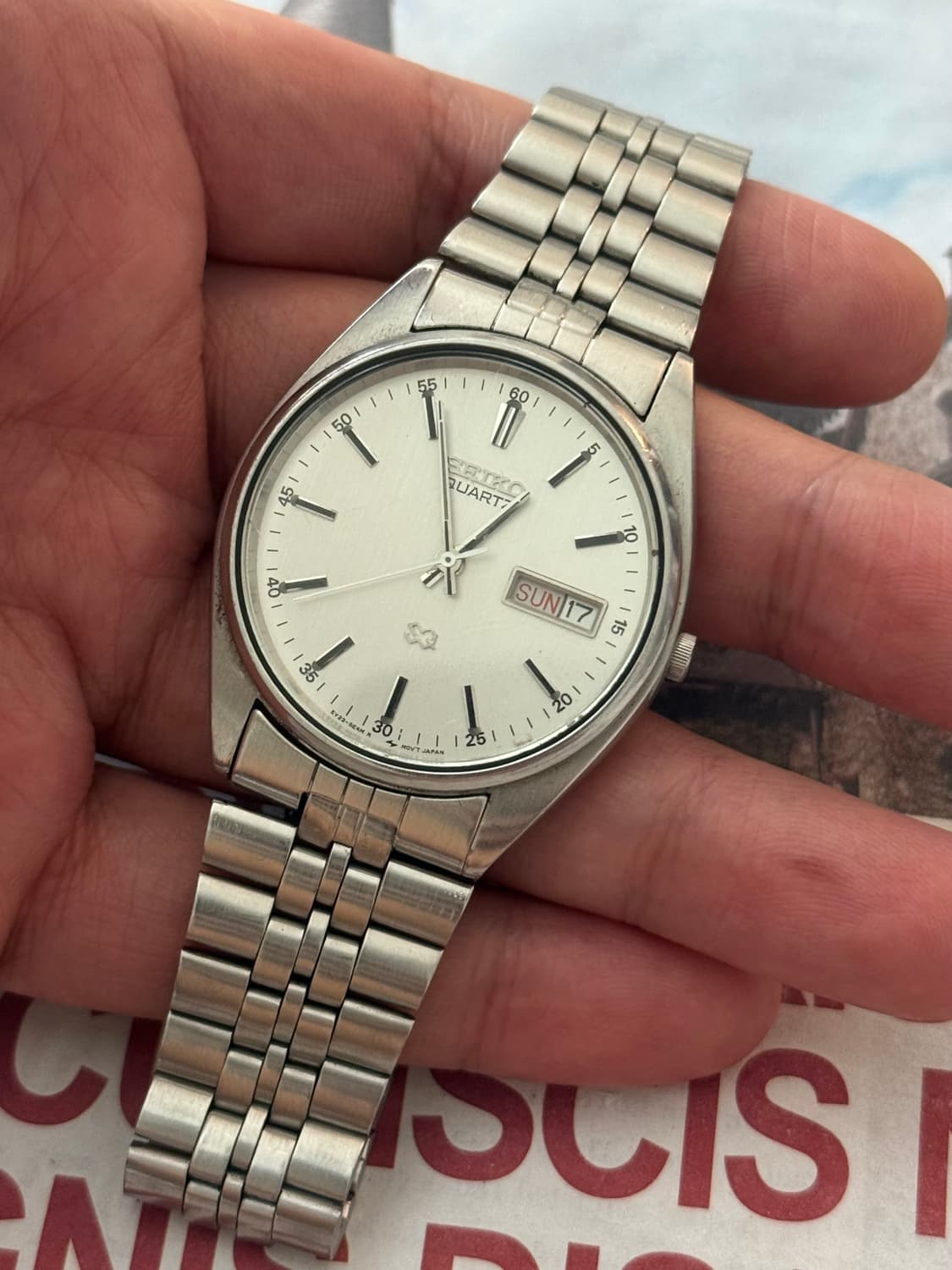 Seiko 세이코 SQ 쿼츠 Day-Date 상품이미지3